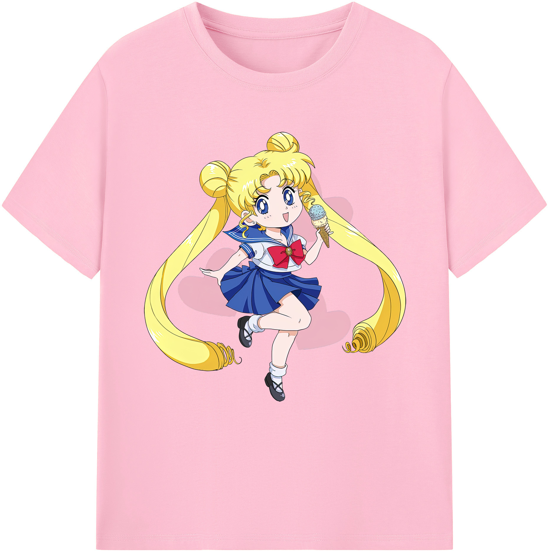 （画像用） 美少女戦士セーラームーン 愛野 美奈子 あいの みなこ Sailor Moon Aino Minako 綿100％半袖Tシャツ（フロントプリント）