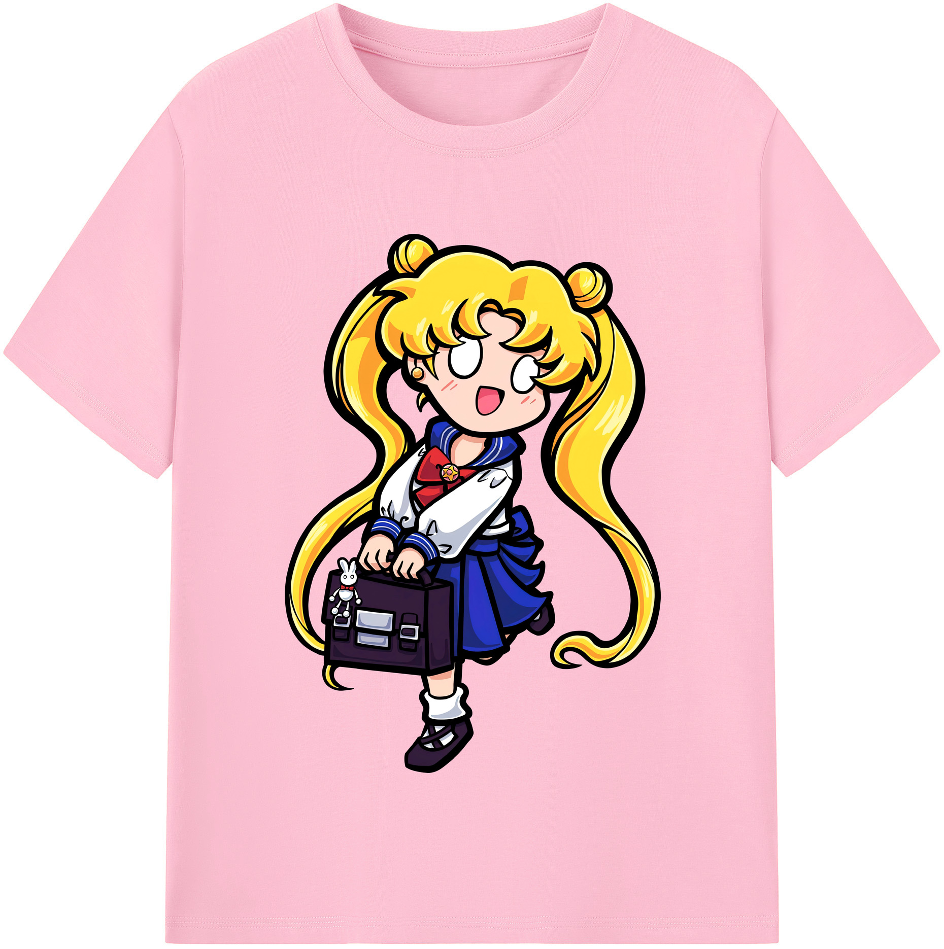 （画像用） 美少女戦士セーラームーン 愛野 美奈子 あいの みなこ Sailor Moon Aino Minako 綿100％半袖Tシャツ（フロントプリント）