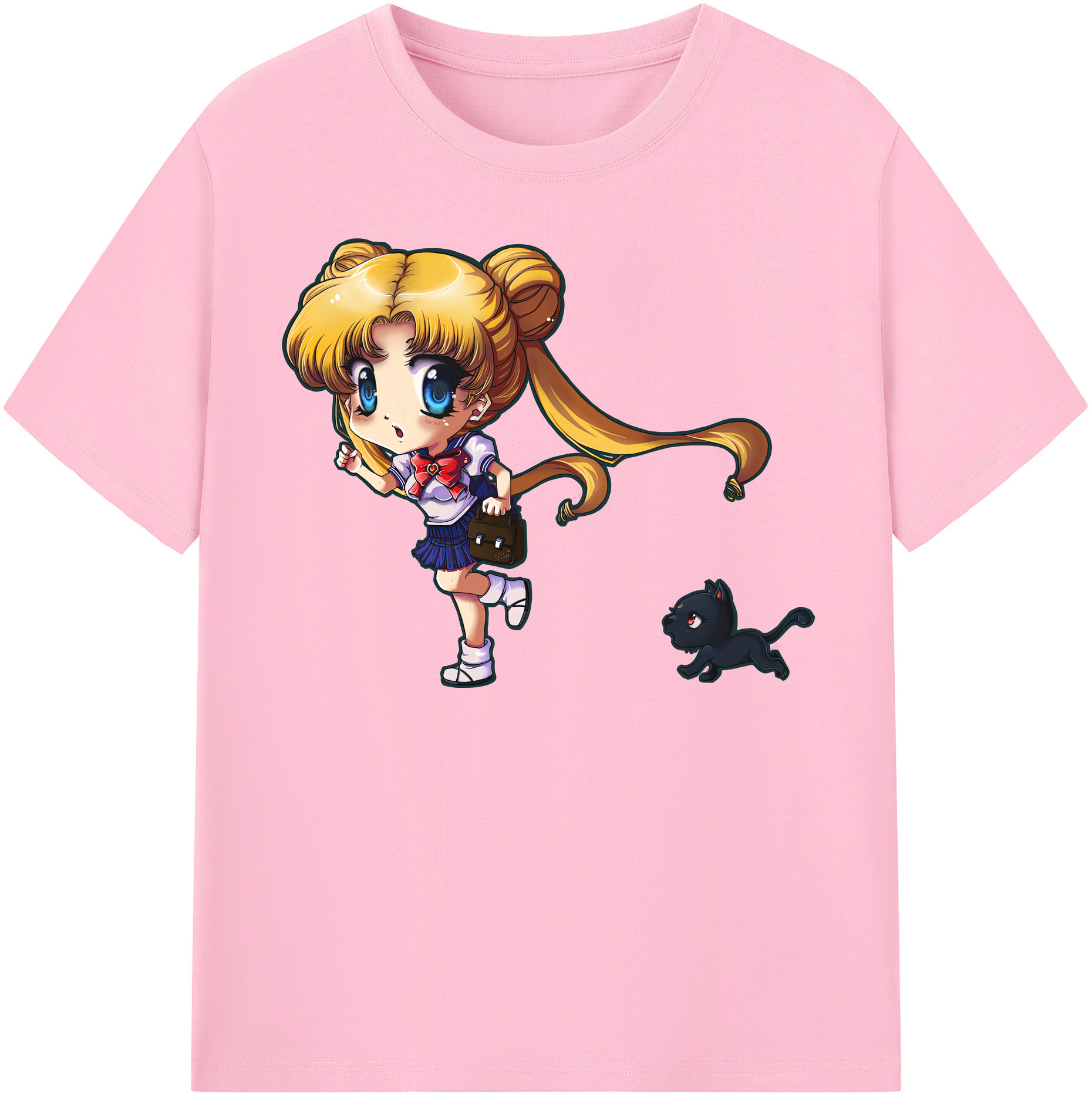 （画像用） 美少女戦士セーラームーン 愛野 美奈子 あいの みなこ Sailor Moon Aino Minako 綿100％半袖Tシャツ（フロントプリント）