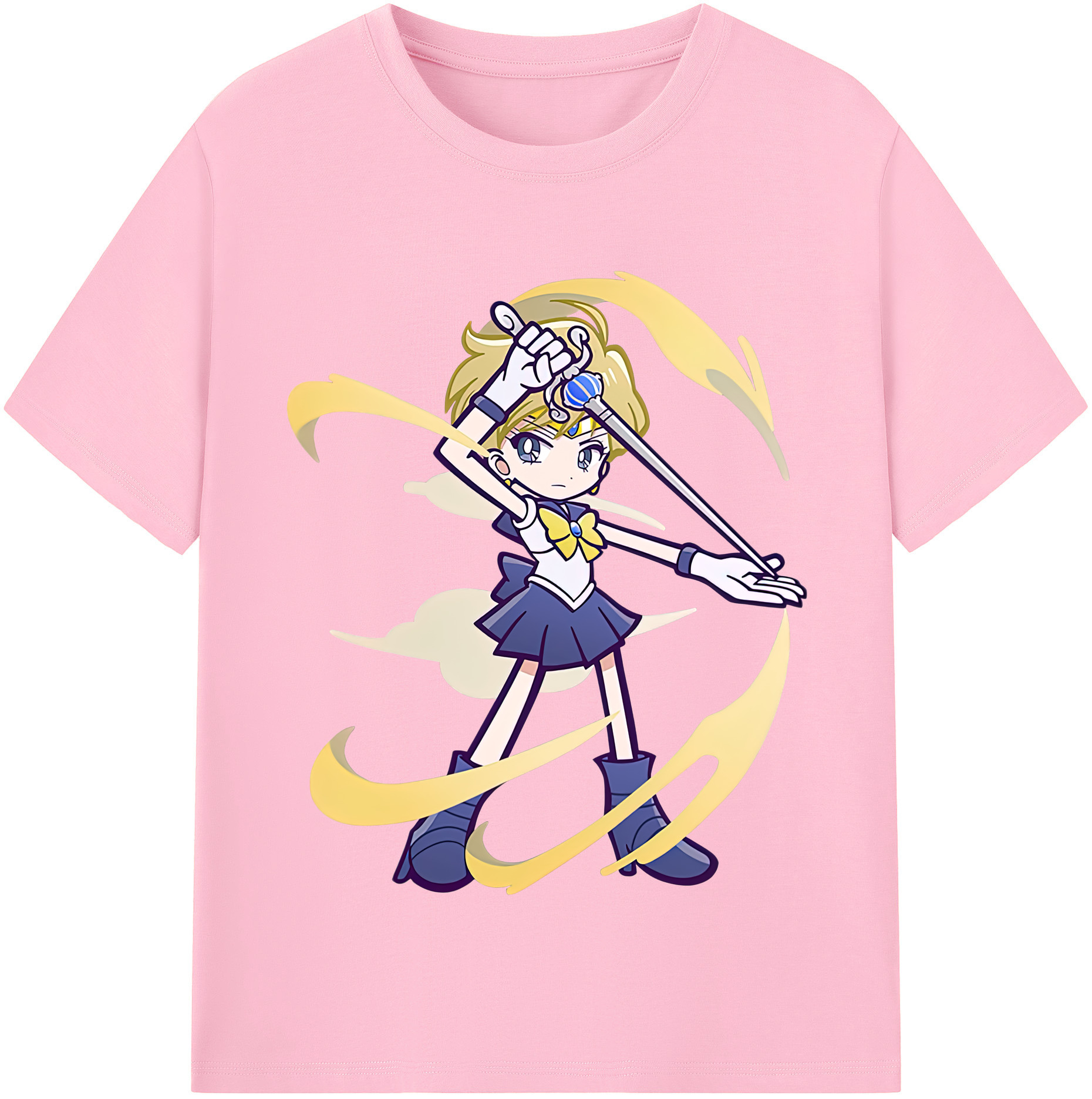 （画像用） 美少女戦士セーラームーン 天王はるか Sailor Moon Tenoh Haruka 綿100％半袖Tシャツ（フロントプリント）