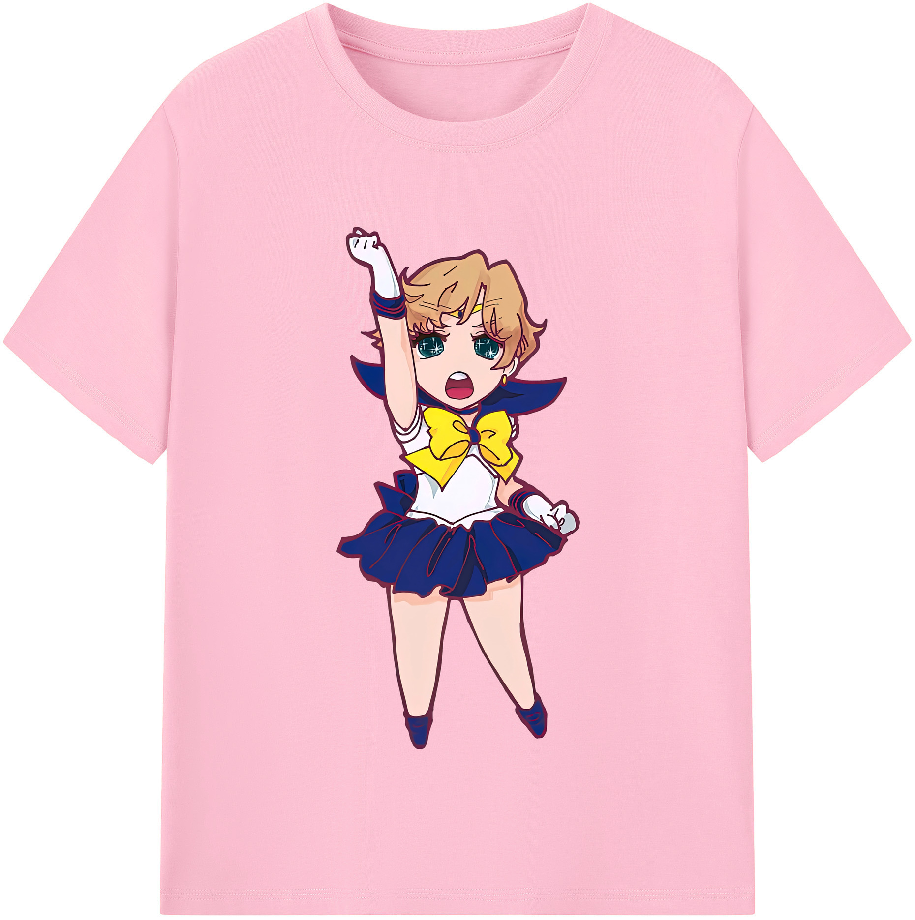 （画像用） 美少女戦士セーラームーン 天王はるか Sailor Moon Tenoh Haruka 綿100％半袖Tシャツ（フロントプリント）
