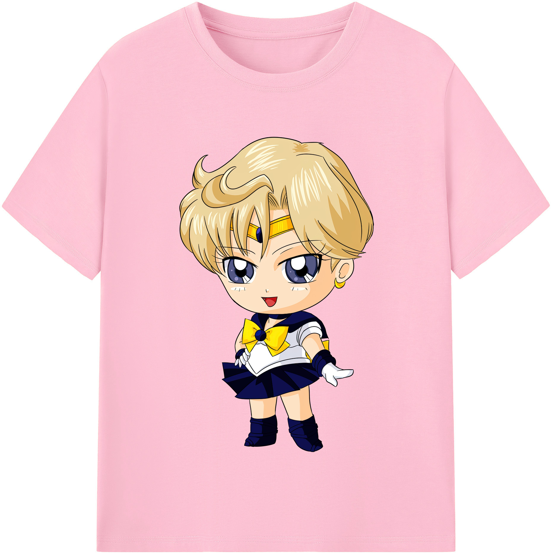 （画像用） 美少女戦士セーラームーン 天王はるか Sailor Moon Tenoh Haruka 綿100％半袖Tシャツ（フロントプリント）