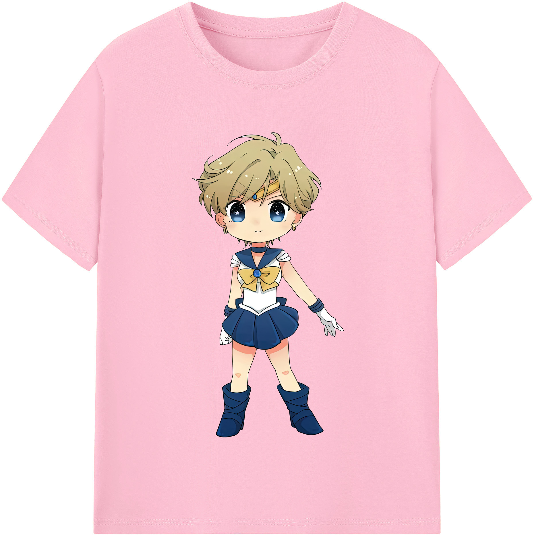 （画像用） 美少女戦士セーラームーン 天王はるか Sailor Moon Tenoh Haruka 綿100％半袖Tシャツ（フロントプリント）