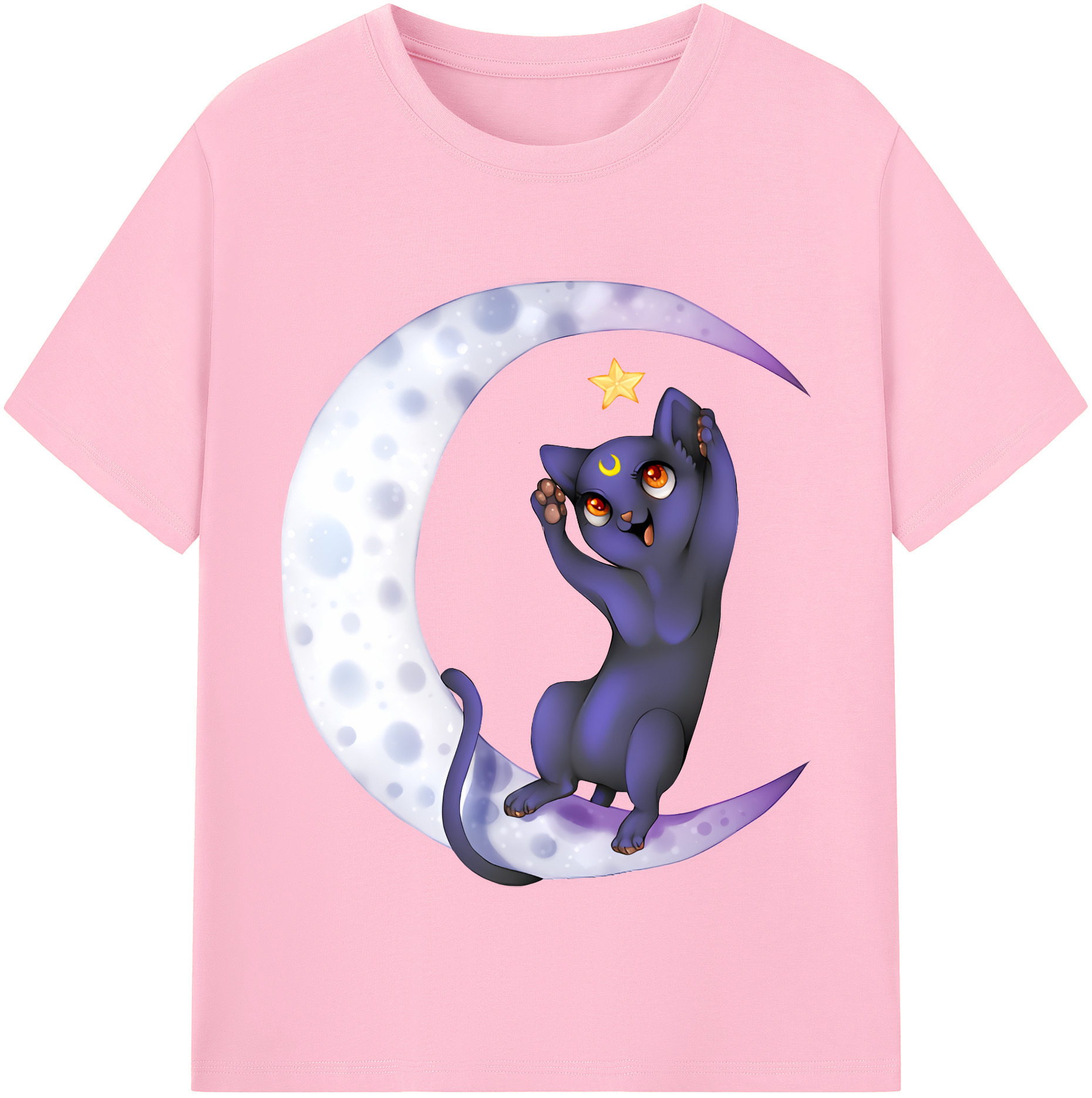 （画像用） 美少女戦士セーラームーン Sailor Moon 綿100％半袖Tシャツ（フロントプリント）