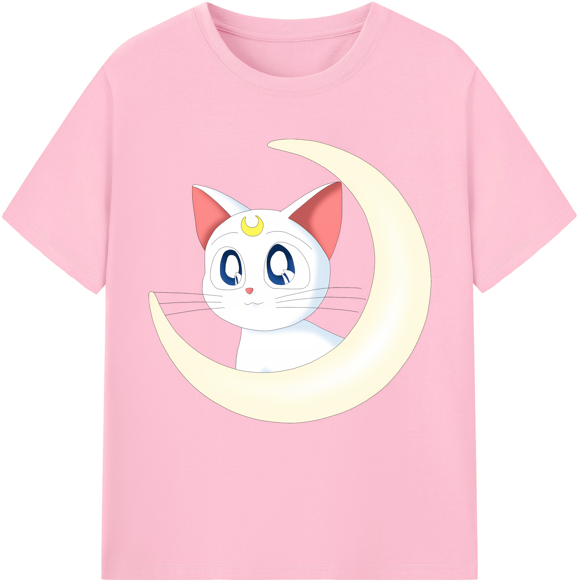（画像用） 美少女戦士セーラームーン Sailor Moon 綿100％半袖Tシャツ（フロントプリント）
