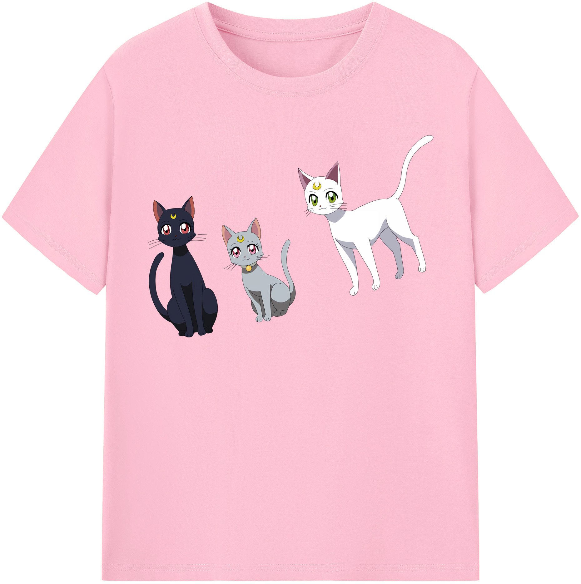 （画像用） 美少女戦士セーラームーン Sailor Moon 綿100％半袖Tシャツ（フロントプリント）