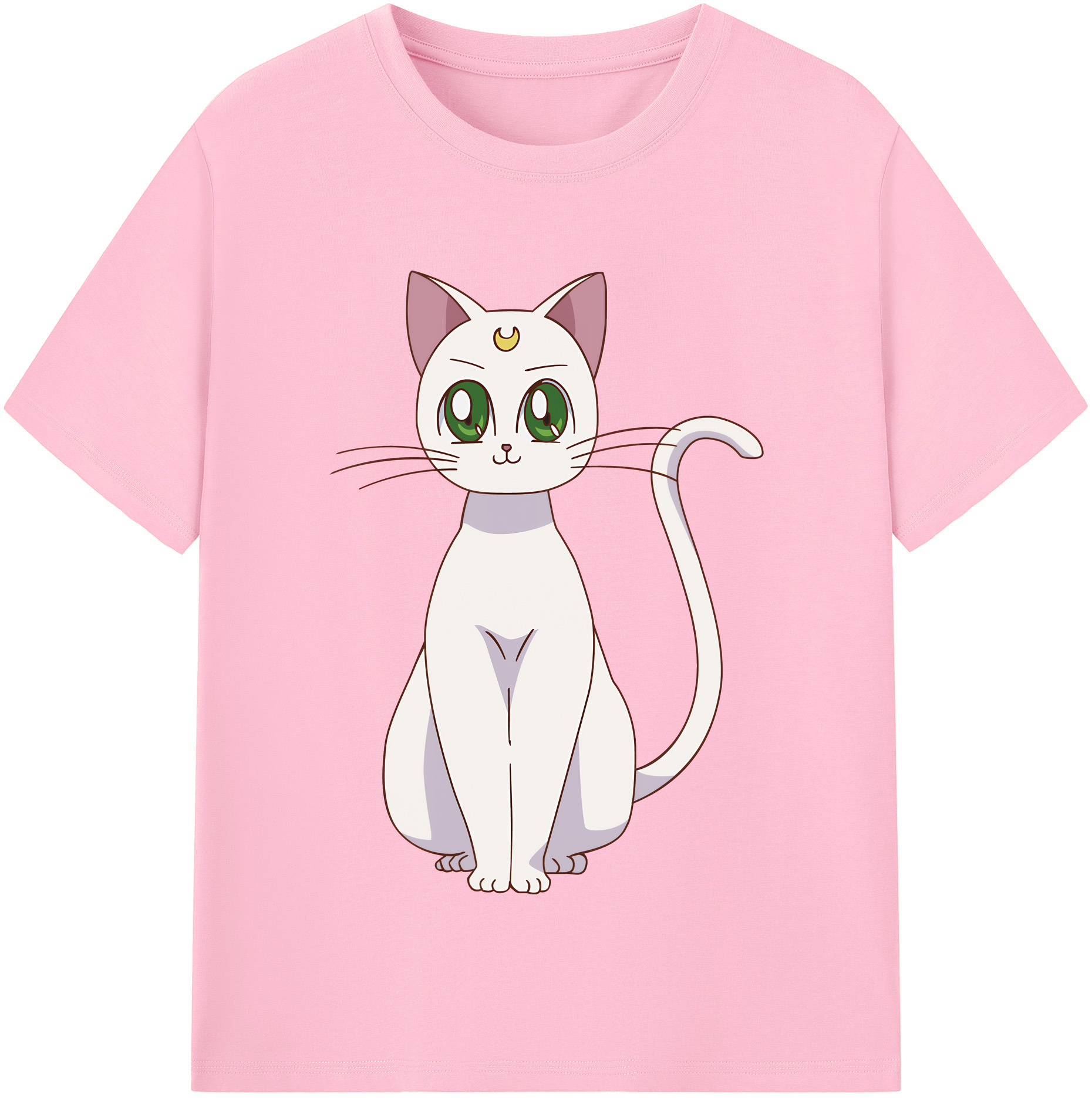 （画像用） 美少女戦士セーラームーン Sailor Moon 綿100％半袖Tシャツ（フロントプリント）