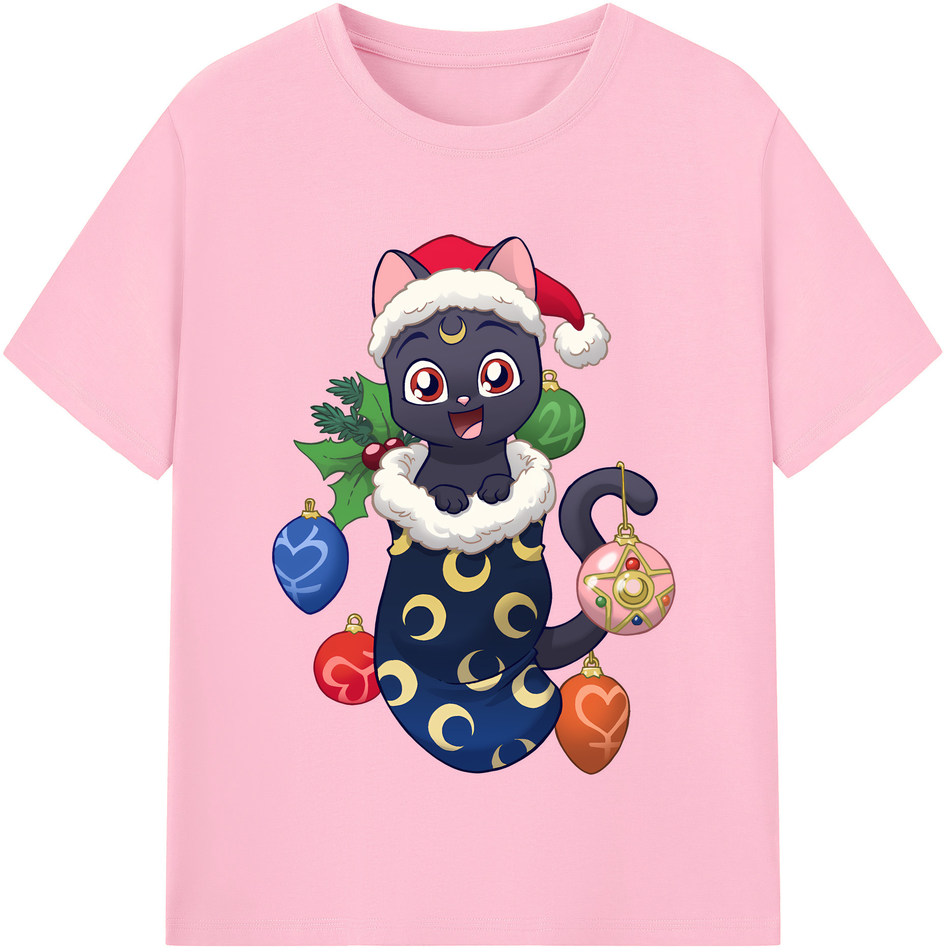 （画像用） 美少女戦士セーラームーン Sailor Moon 綿100％半袖Tシャツ（フロントプリント）