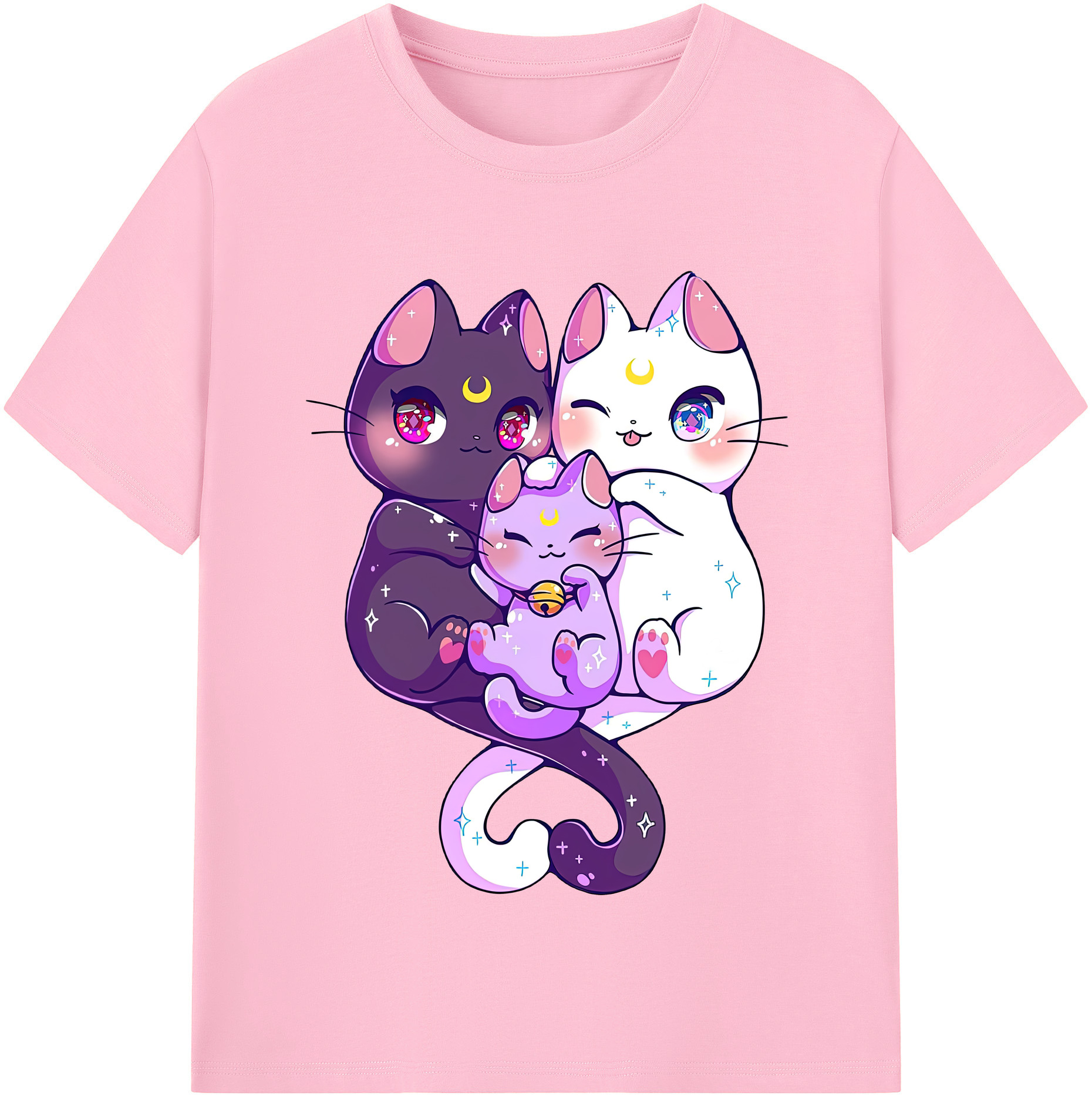 （画像用） 美少女戦士セーラームーン Sailor Moon 綿100％半袖Tシャツ（フロントプリント）