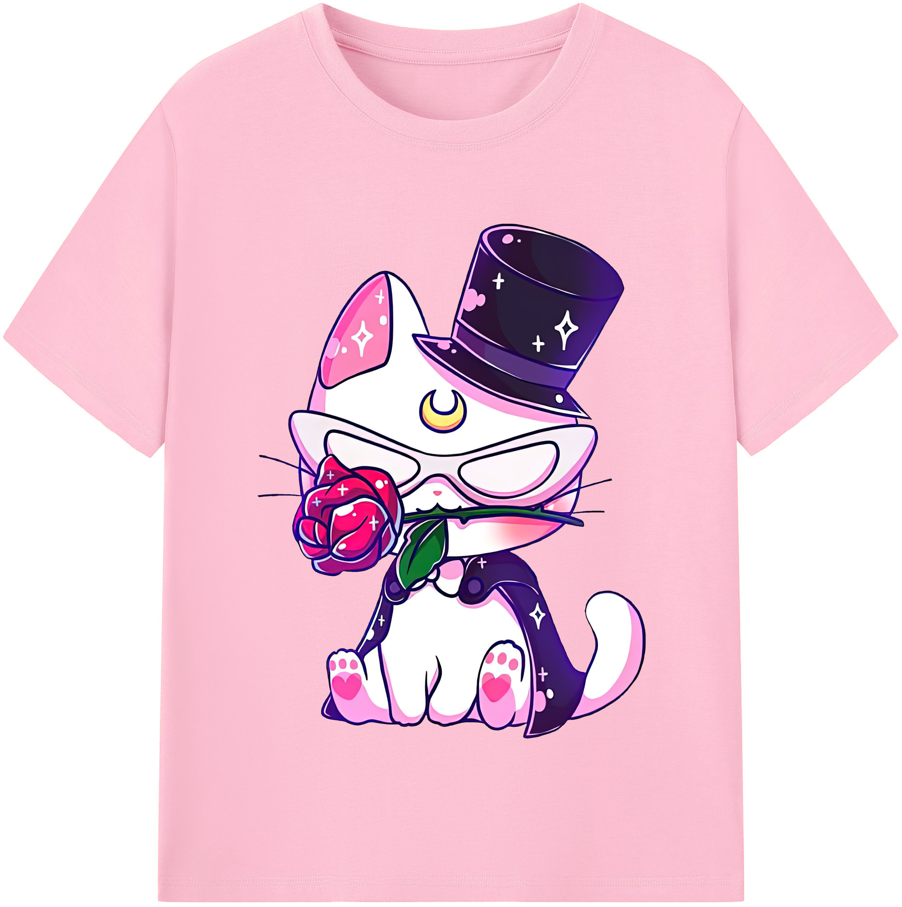 （画像用） 美少女戦士セーラームーン Sailor Moon 綿100％半袖Tシャツ（フロントプリント）