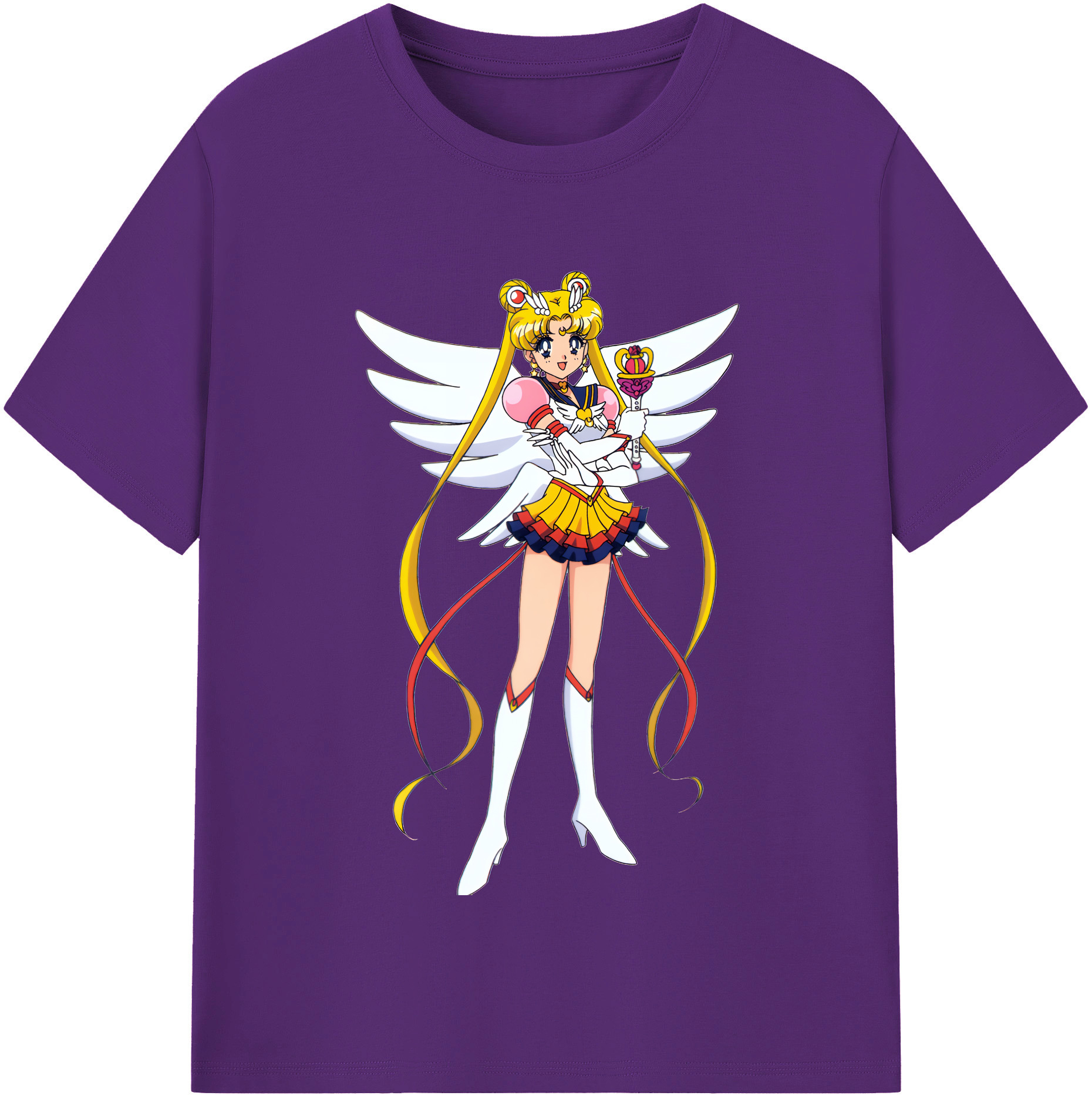 （画像用） 美少女戦士セーラームーン 月野 うさぎ つきの うさぎ Sailor Moon Tsukino Usagi 綿100％半袖Tシャツ（フロントプリント）