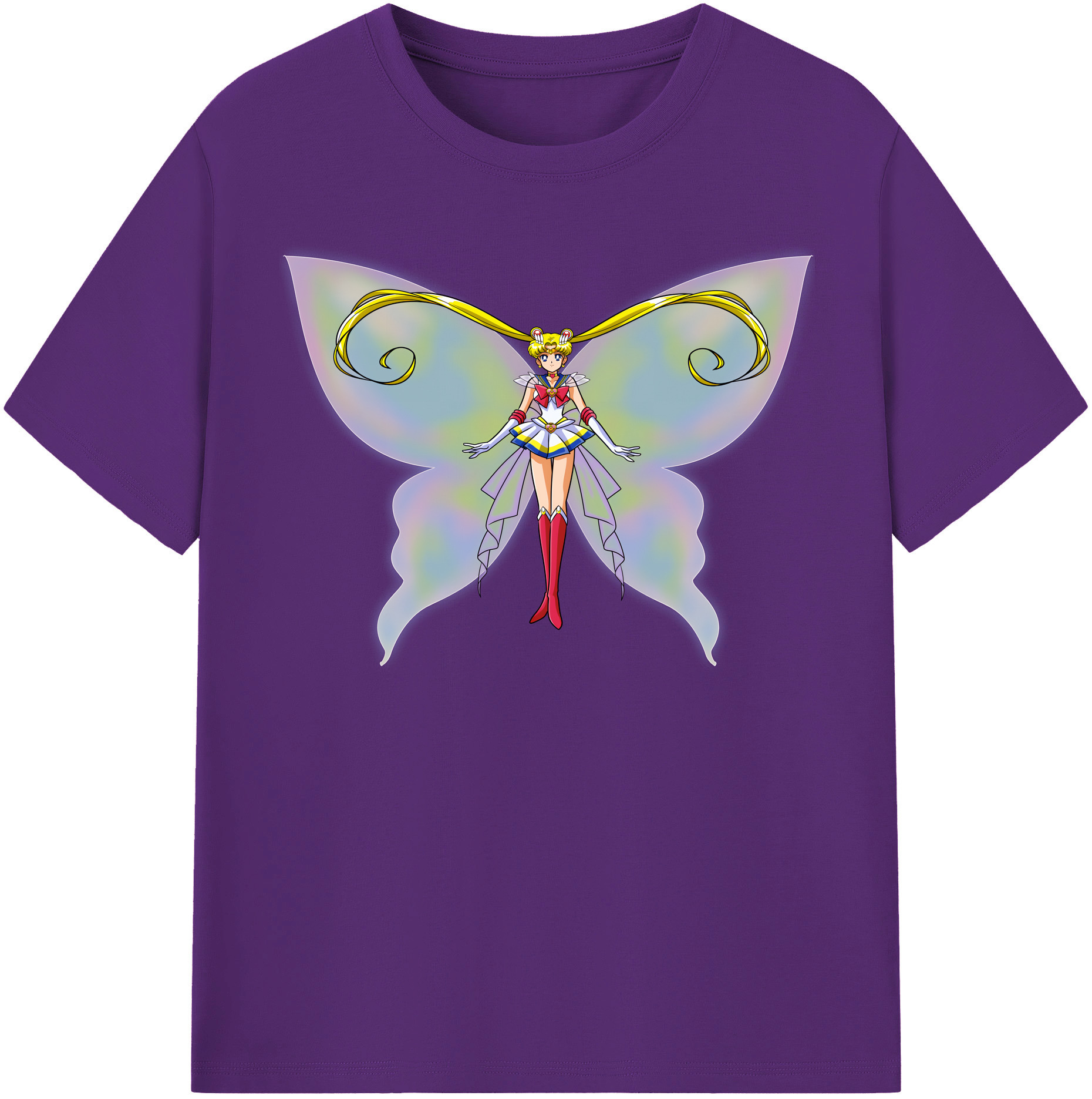 （画像用） 美少女戦士セーラームーン 月野 うさぎ つきの うさぎ Sailor Moon Tsukino Usagi 綿100％半袖Tシャツ（フロントプリント）