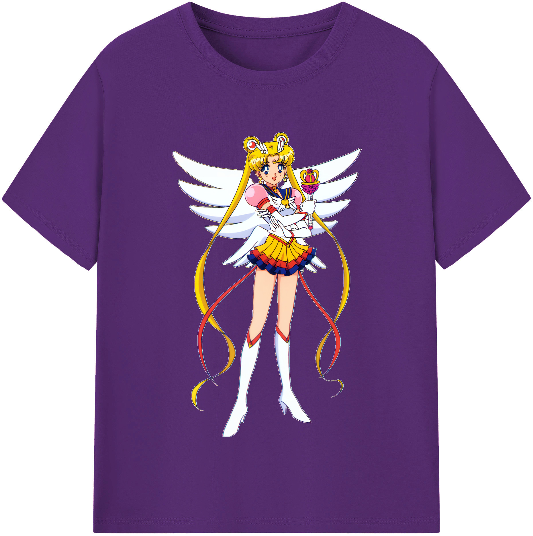 （画像用） 美少女戦士セーラームーン 月野 うさぎ つきの うさぎ Sailor Moon Tsukino Usagi 綿100％半袖Tシャツ（フロントプリント）