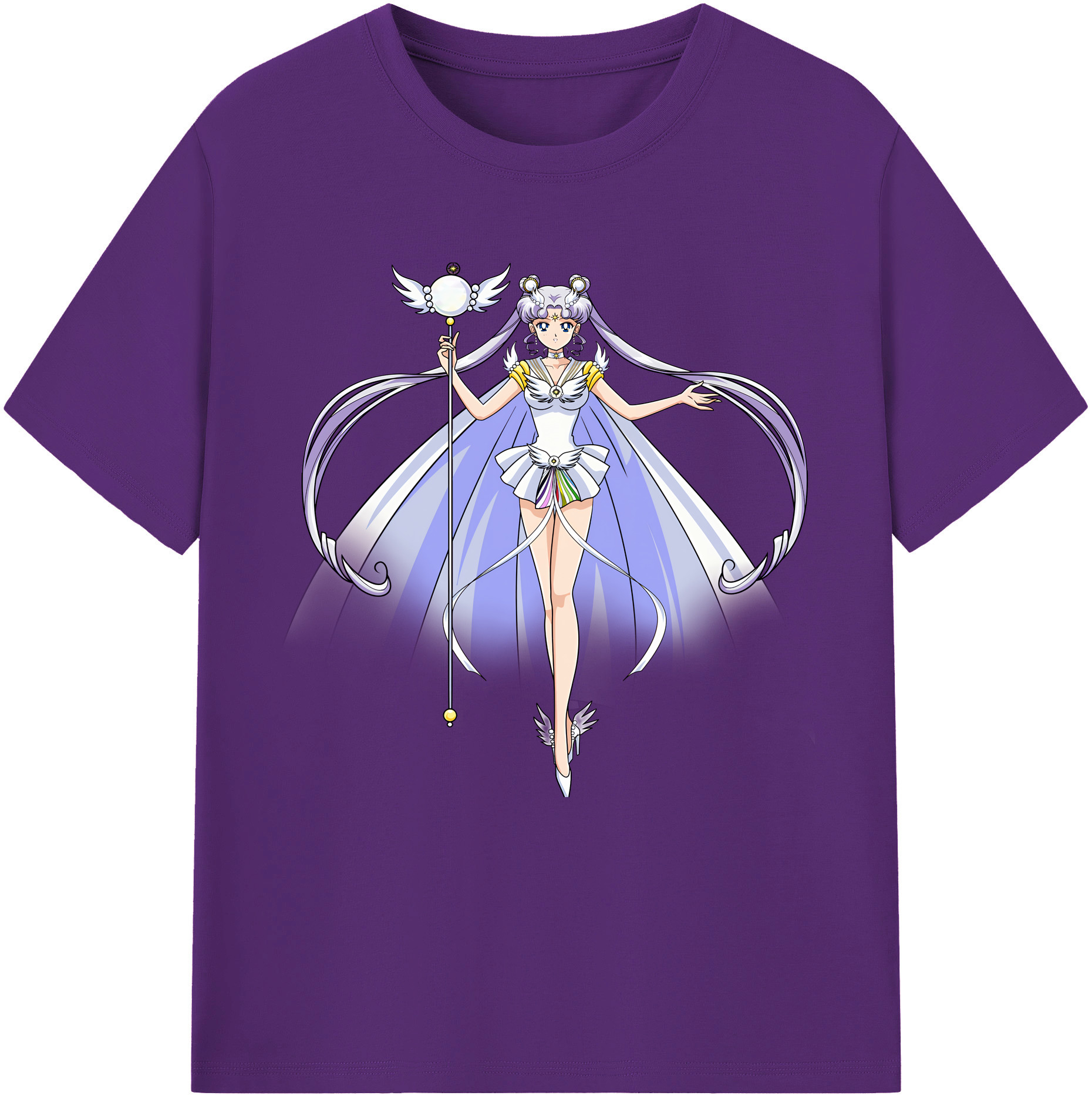 （画像用） 美少女戦士セーラームーン 月野 うさぎ つきの うさぎ Sailor Moon Tsukino Usagi 綿100％半袖Tシャツ（フロントプリント）