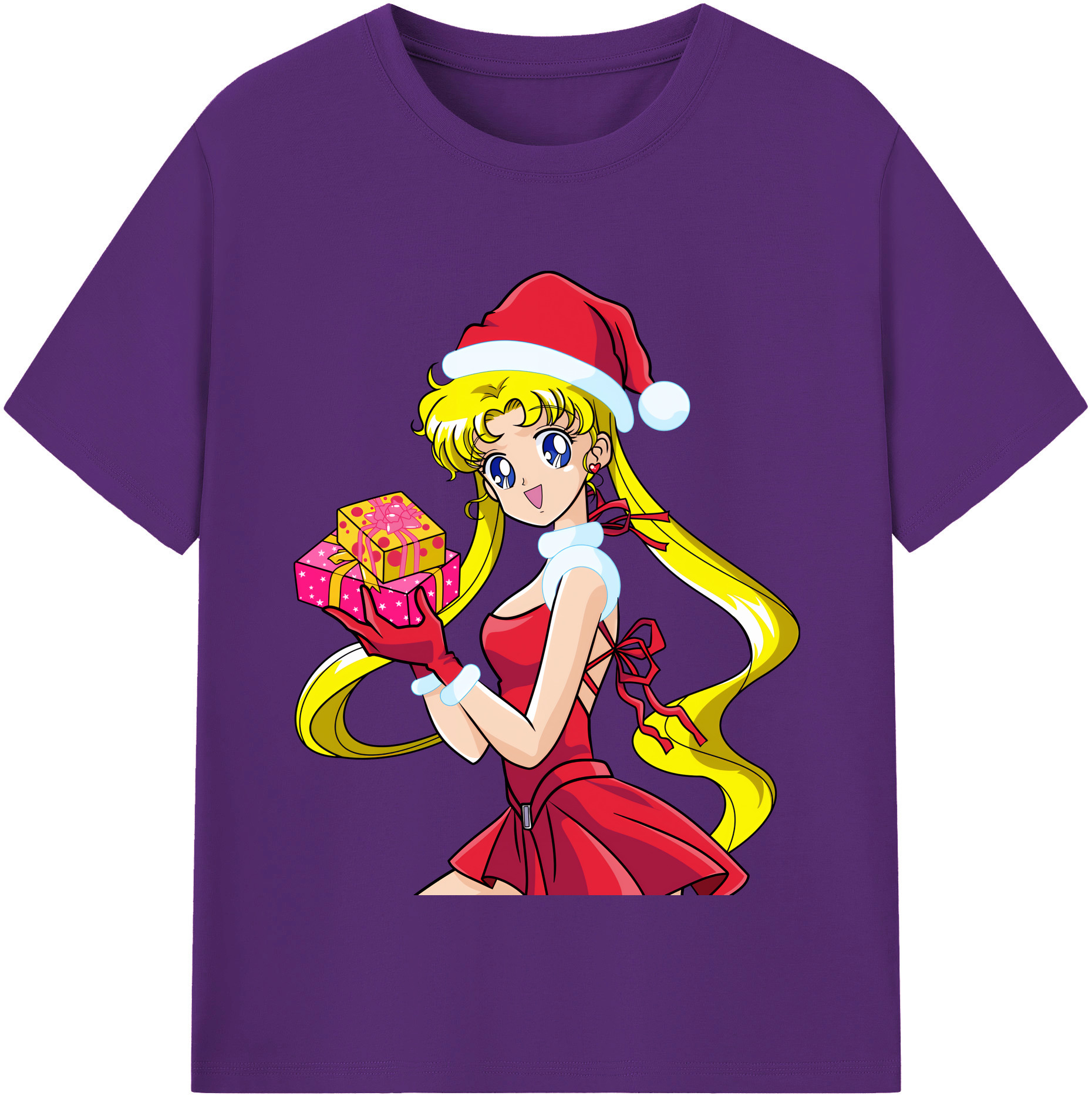 （画像用） 美少女戦士セーラームーン 月野 うさぎ つきの うさぎ Sailor Moon Tsukino Usagi 綿100％半袖Tシャツ（フロントプリント）