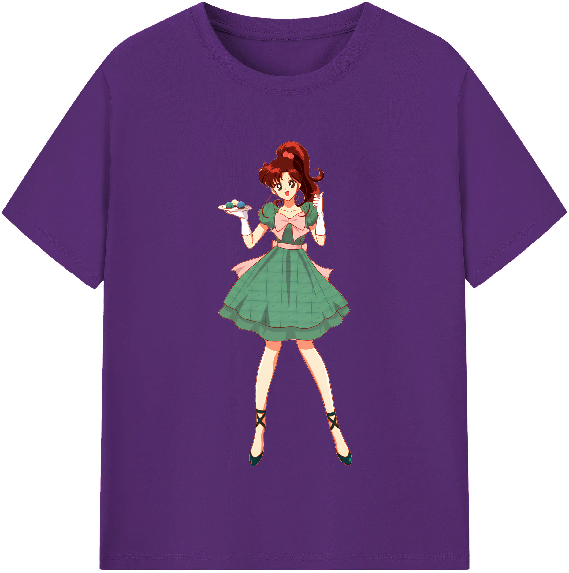 （画像用） 美少女戦士セーラームーン 木野 まこと きの まこと Sailor Moon Kino Makoto （セーラージュピター；Sailor Jupiter） 綿100％半袖Tシャツ（フロントプリント）
