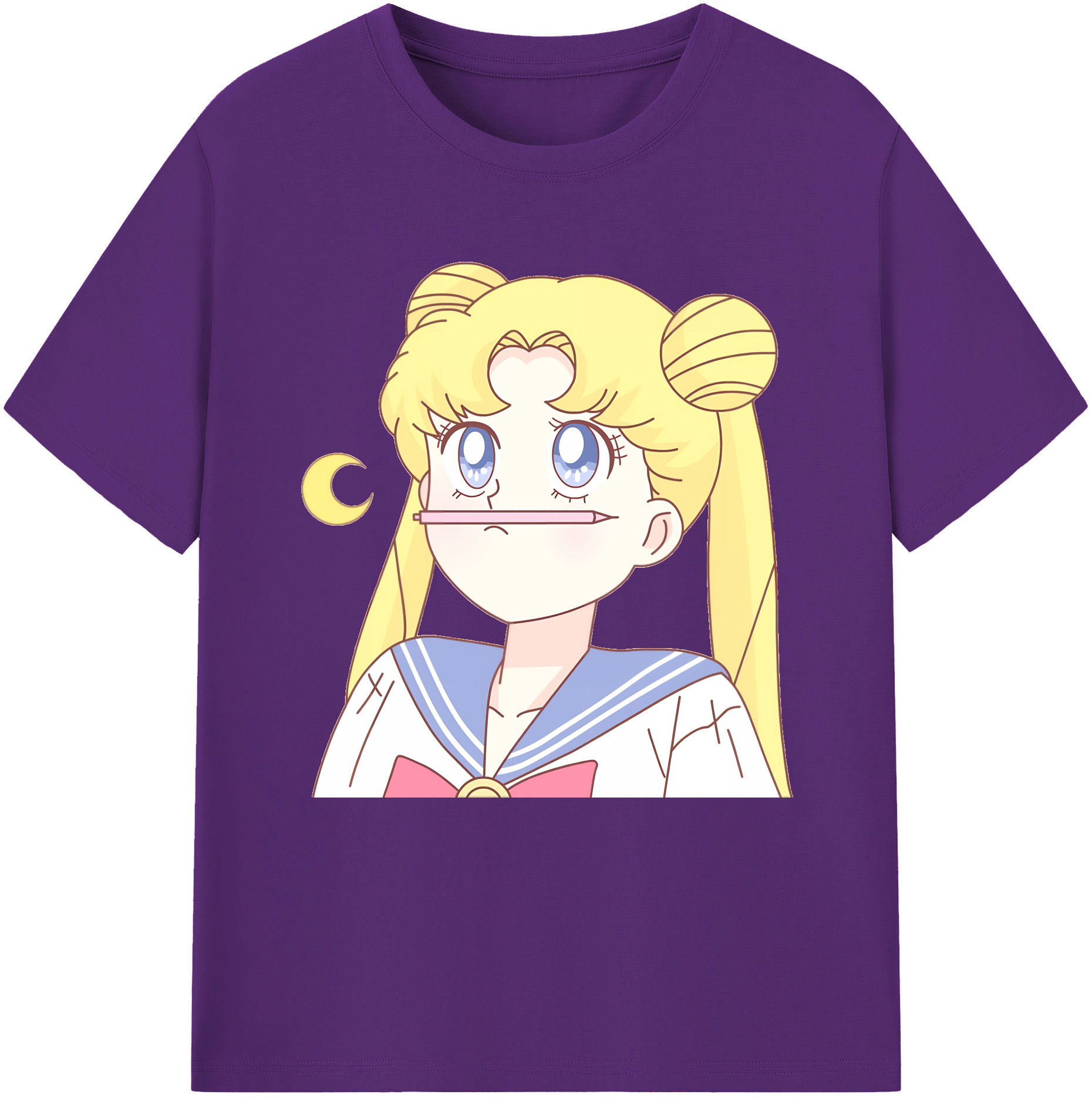 （画像用） 美少女戦士セーラームーン 愛野 美奈子 あいの みなこ Sailor Moon Aino Minako 綿100％半袖Tシャツ（フロントプリント）