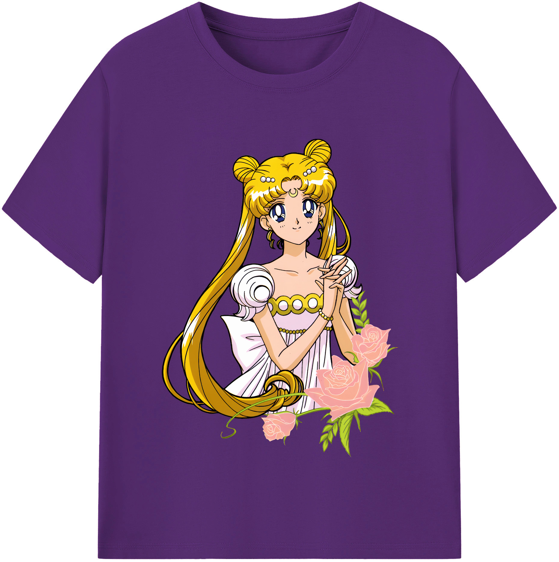 （画像用） 美少女戦士セーラームーン 愛野 美奈子 あいの みなこ Sailor Moon Aino Minako 綿100％半袖Tシャツ（フロントプリント）