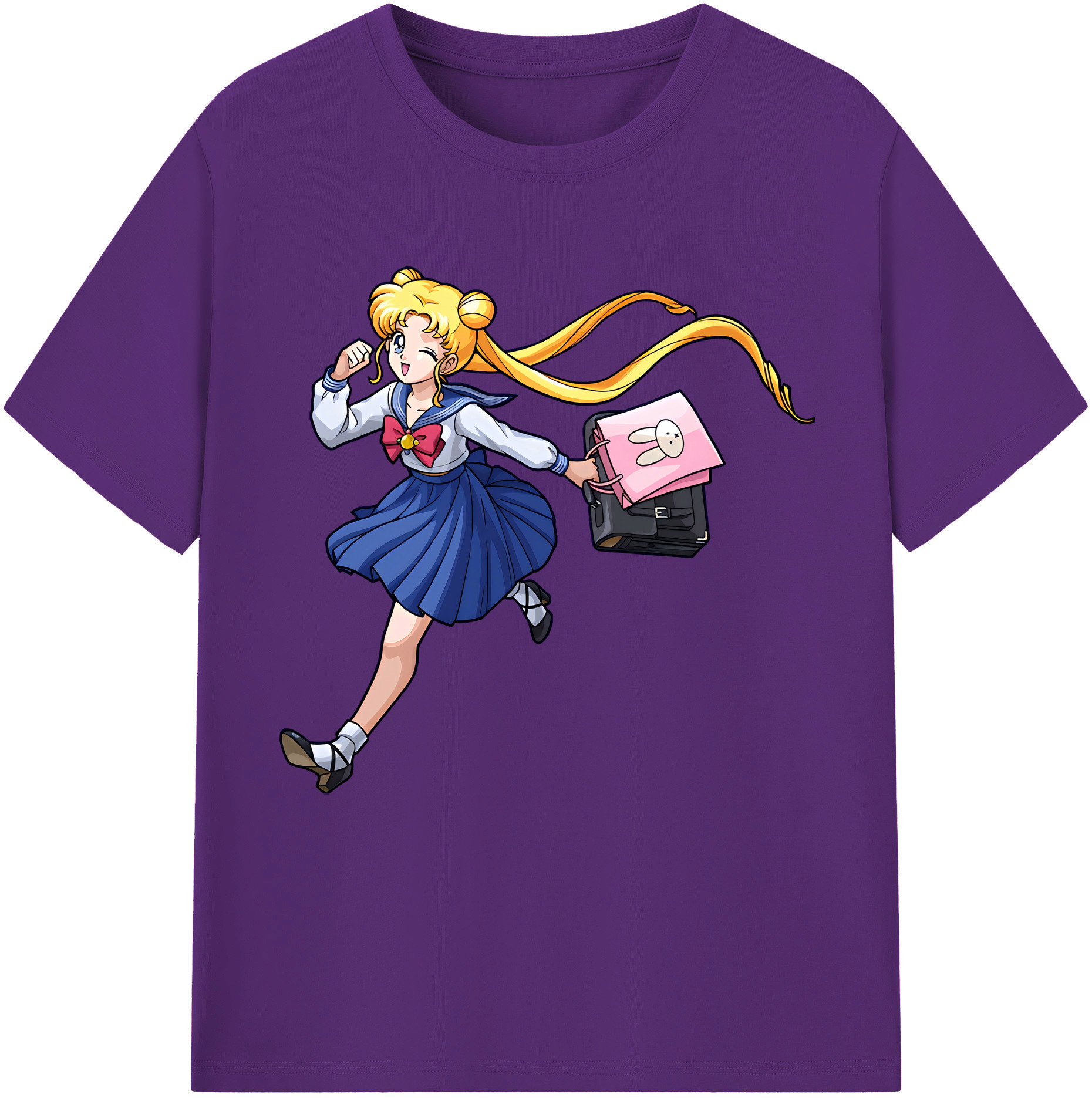 （画像用） 美少女戦士セーラームーン 愛野 美奈子 あいの みなこ Sailor Moon Aino Minako 綿100％半袖Tシャツ（フロントプリント）