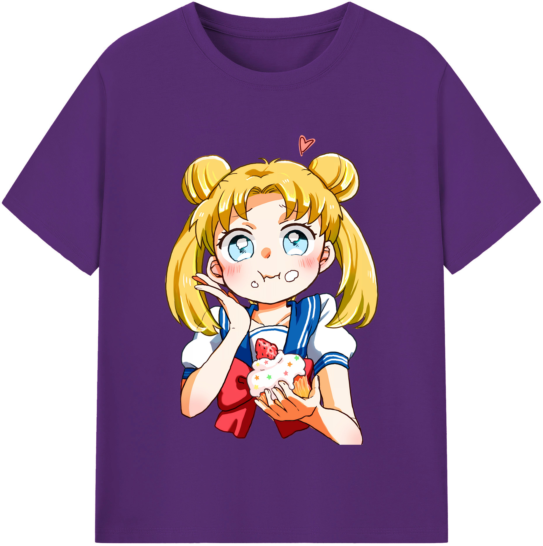 （画像用） 美少女戦士セーラームーン 愛野 美奈子 あいの みなこ Sailor Moon Aino Minako 綿100％半袖Tシャツ（フロントプリント）