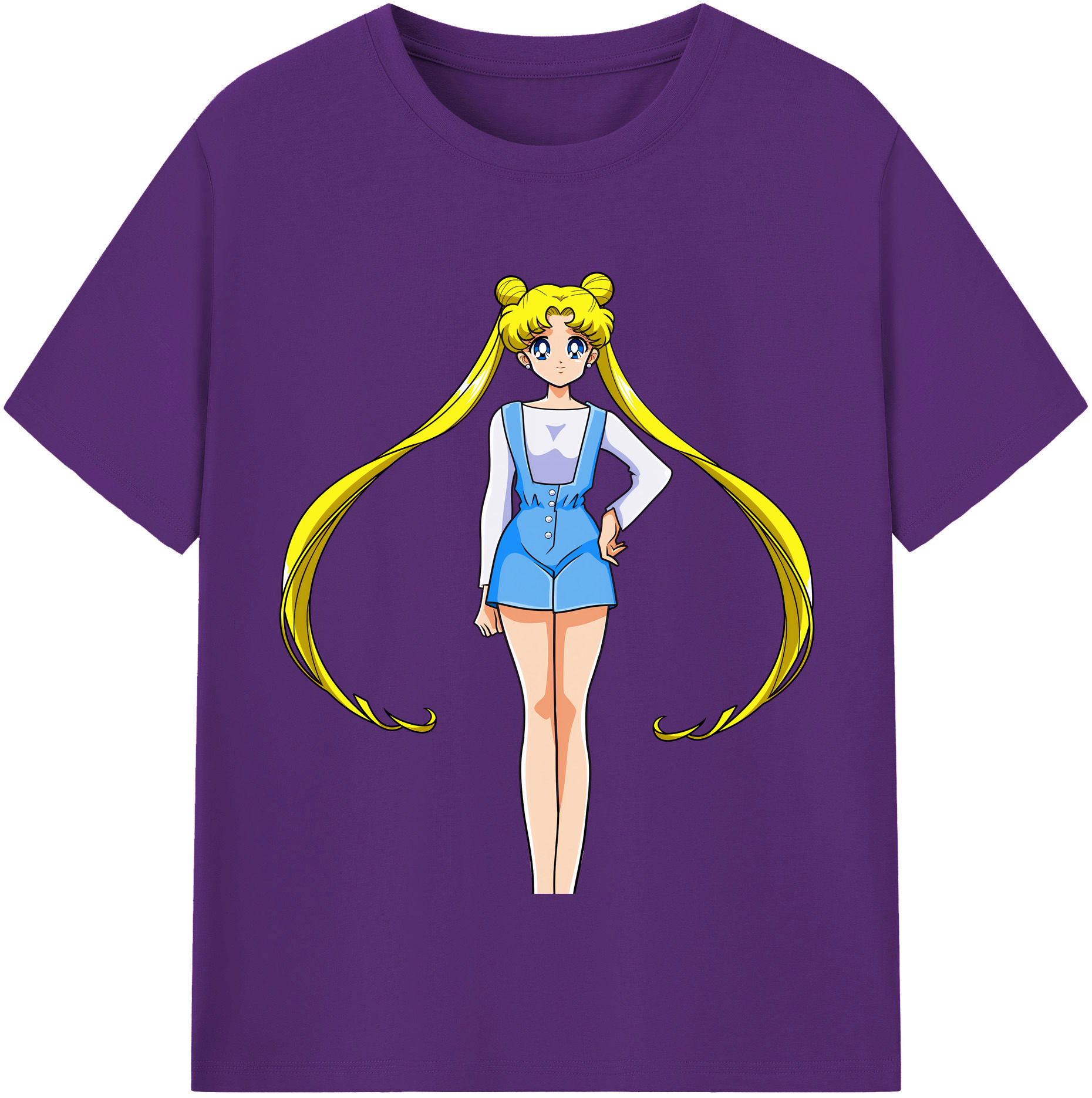（画像用） 美少女戦士セーラームーン 愛野 美奈子 あいの みなこ Sailor Moon Aino Minako 綿100％半袖Tシャツ（フロントプリント）