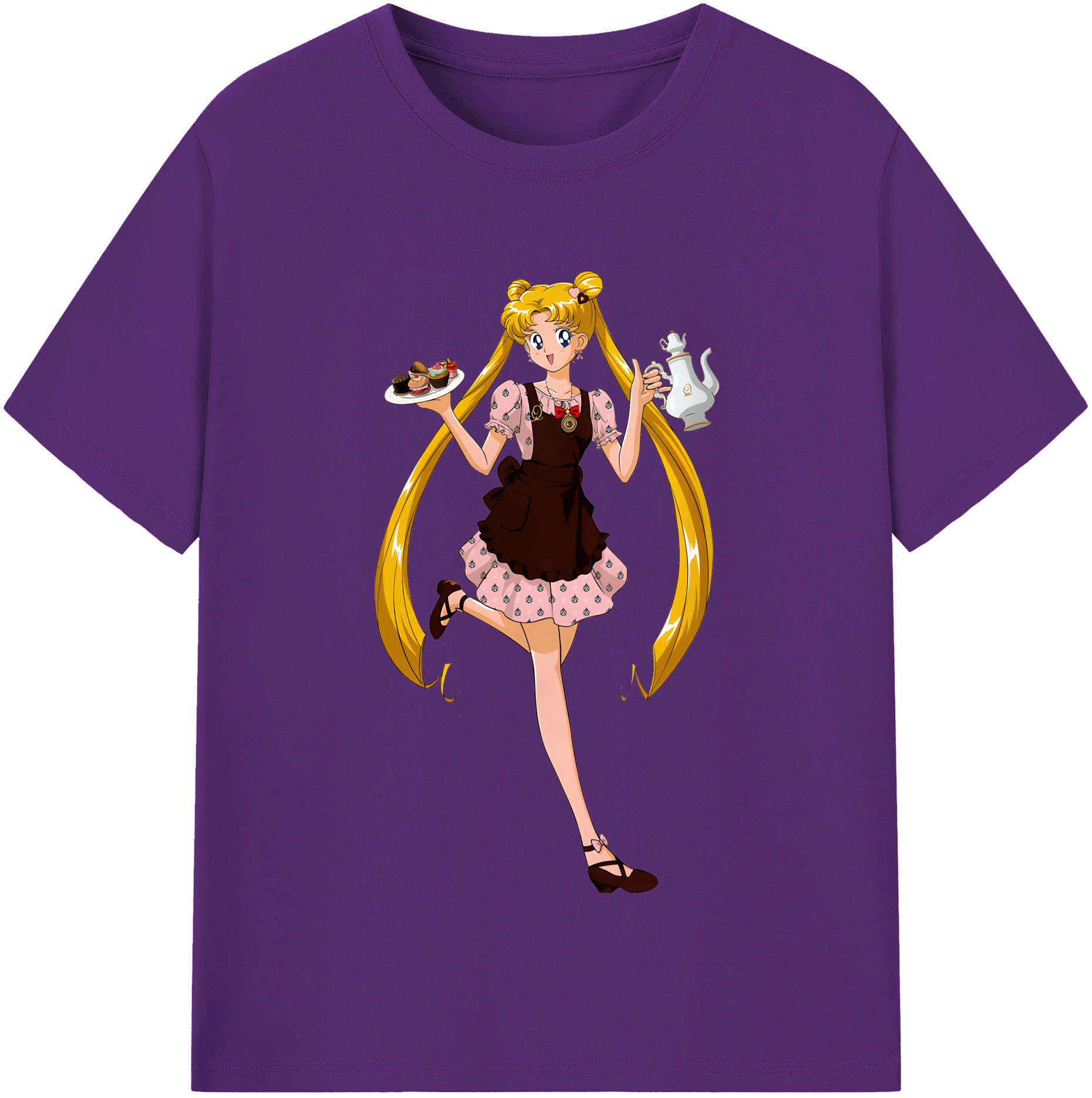 （画像用） 美少女戦士セーラームーン 愛野 美奈子 あいの みなこ Sailor Moon Aino Minako 綿100％半袖Tシャツ（フロントプリント）