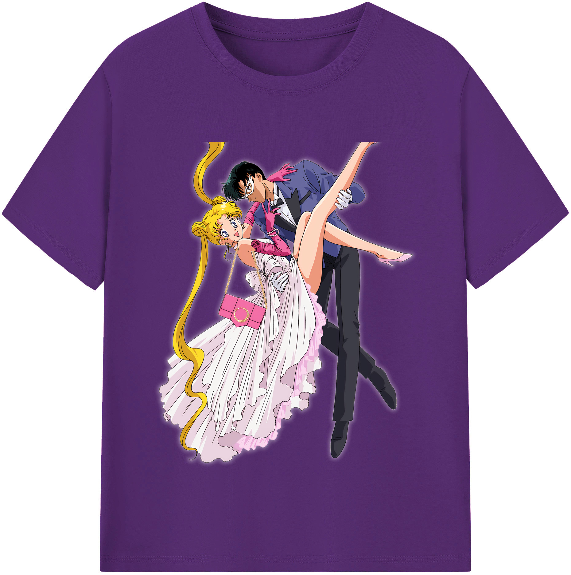 （画像用） 美少女戦士セーラームーン 愛野 美奈子 あいの みなこ Sailor Moon Aino Minako 綿100％半袖Tシャツ（フロントプリント）
