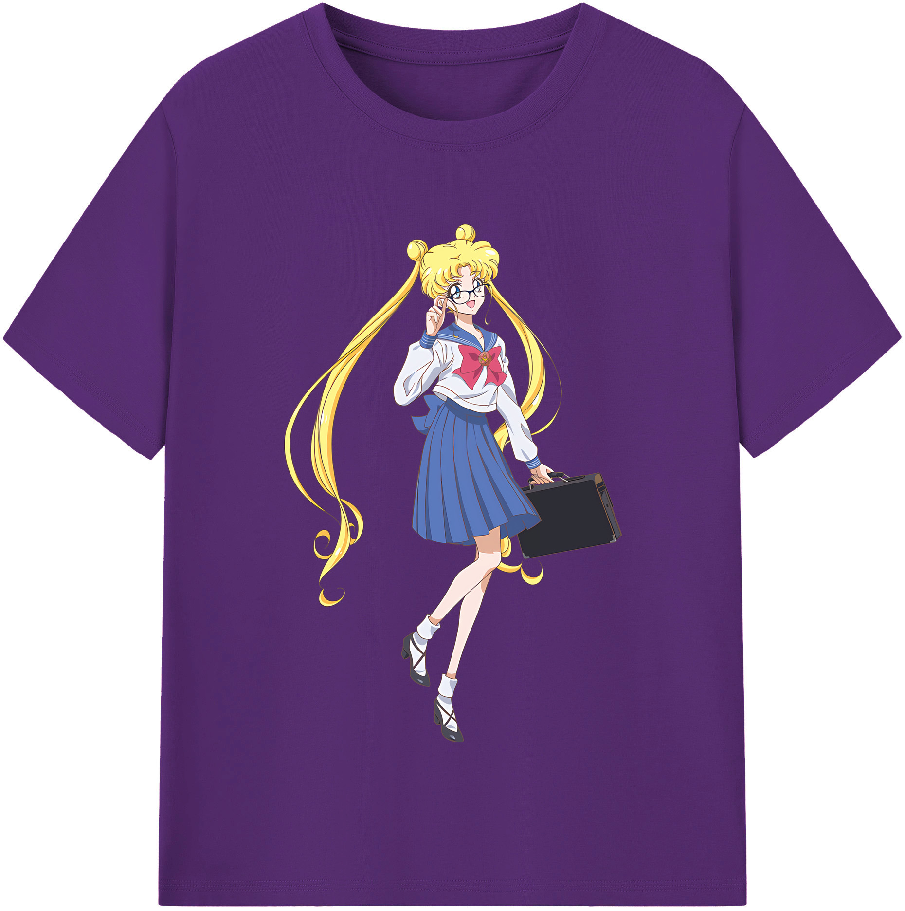 （画像用） 美少女戦士セーラームーン 愛野 美奈子 あいの みなこ Sailor Moon Aino Minako 綿100％半袖Tシャツ（フロントプリント）