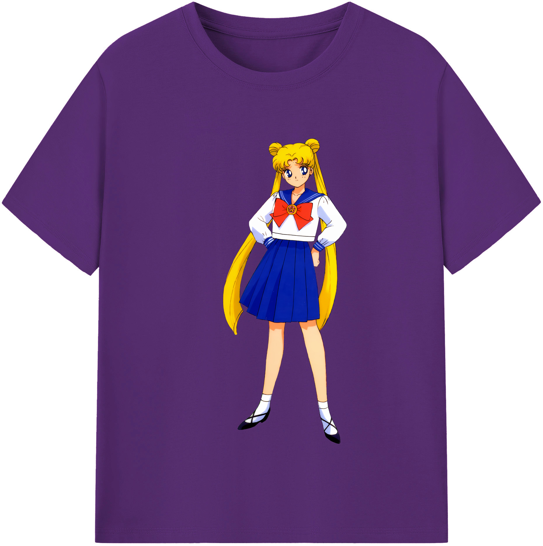 （画像用） 美少女戦士セーラームーン 愛野 美奈子 あいの みなこ Sailor Moon Aino Minako 綿100％半袖Tシャツ（フロントプリント）