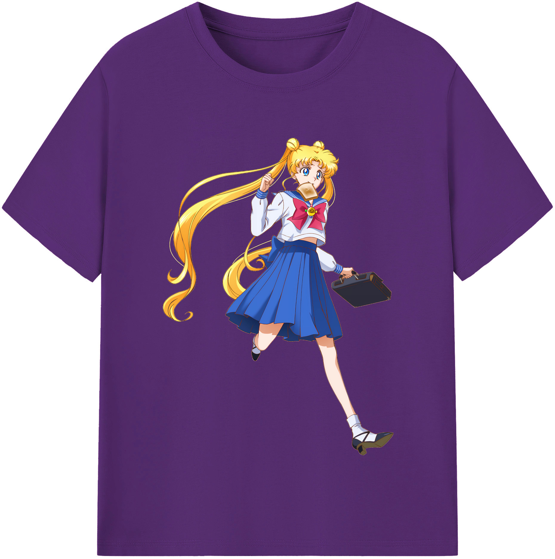 （画像用） 美少女戦士セーラームーン 愛野 美奈子 あいの みなこ Sailor Moon Aino Minako 綿100％半袖Tシャツ（フロントプリント）