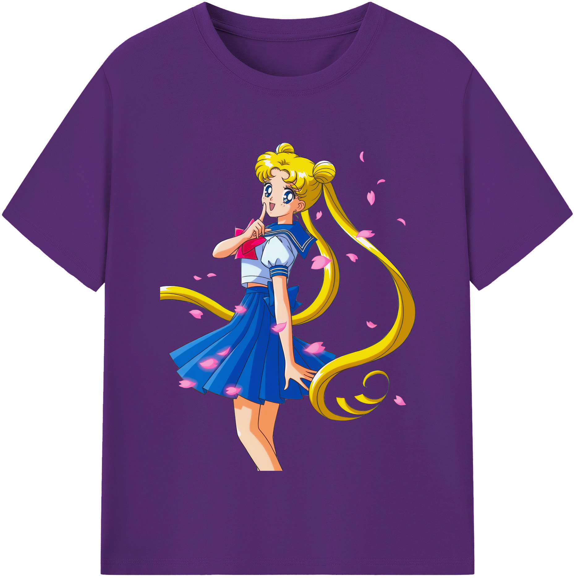 （画像用） 美少女戦士セーラームーン 愛野 美奈子 あいの みなこ Sailor Moon Aino Minako 綿100％半袖Tシャツ（フロントプリント）