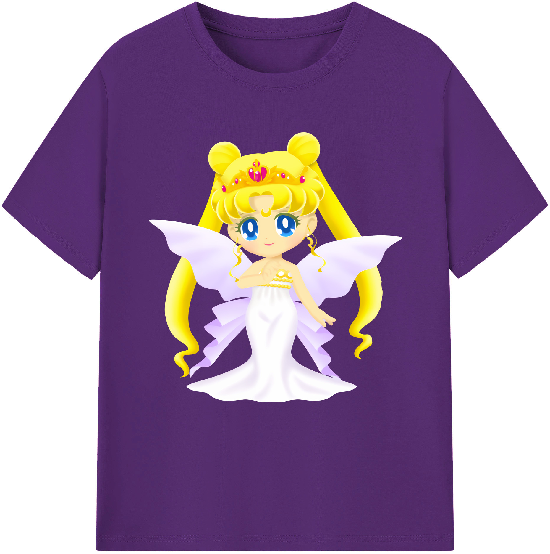 （画像用） 美少女戦士セーラームーン 愛野 美奈子 あいの みなこ Sailor Moon Aino Minako 綿100％半袖Tシャツ（フロントプリント）