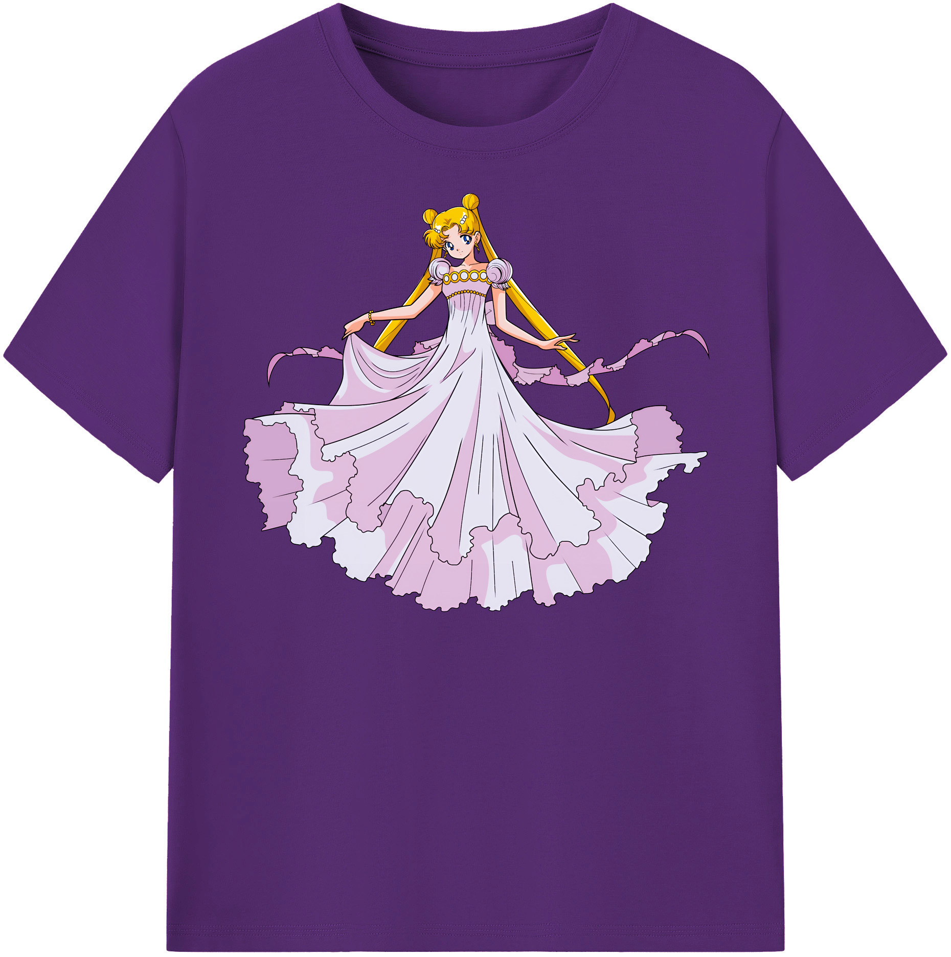 （画像用） 美少女戦士セーラームーン 愛野 美奈子 あいの みなこ Sailor Moon Aino Minako 綿100％半袖Tシャツ（フロントプリント）