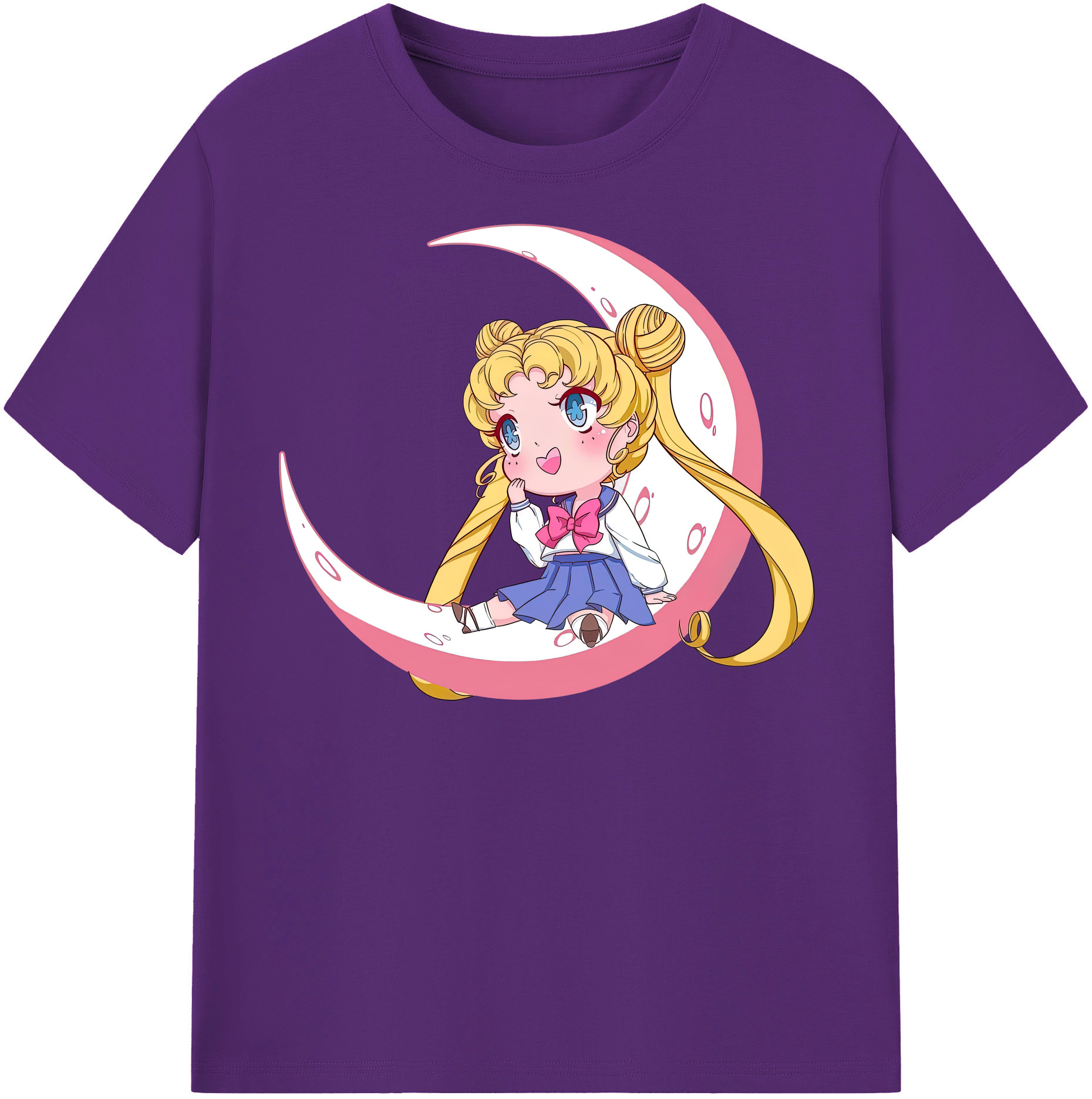 （画像用） 美少女戦士セーラームーン 愛野 美奈子 あいの みなこ Sailor Moon Aino Minako 綿100％半袖Tシャツ（フロントプリント）