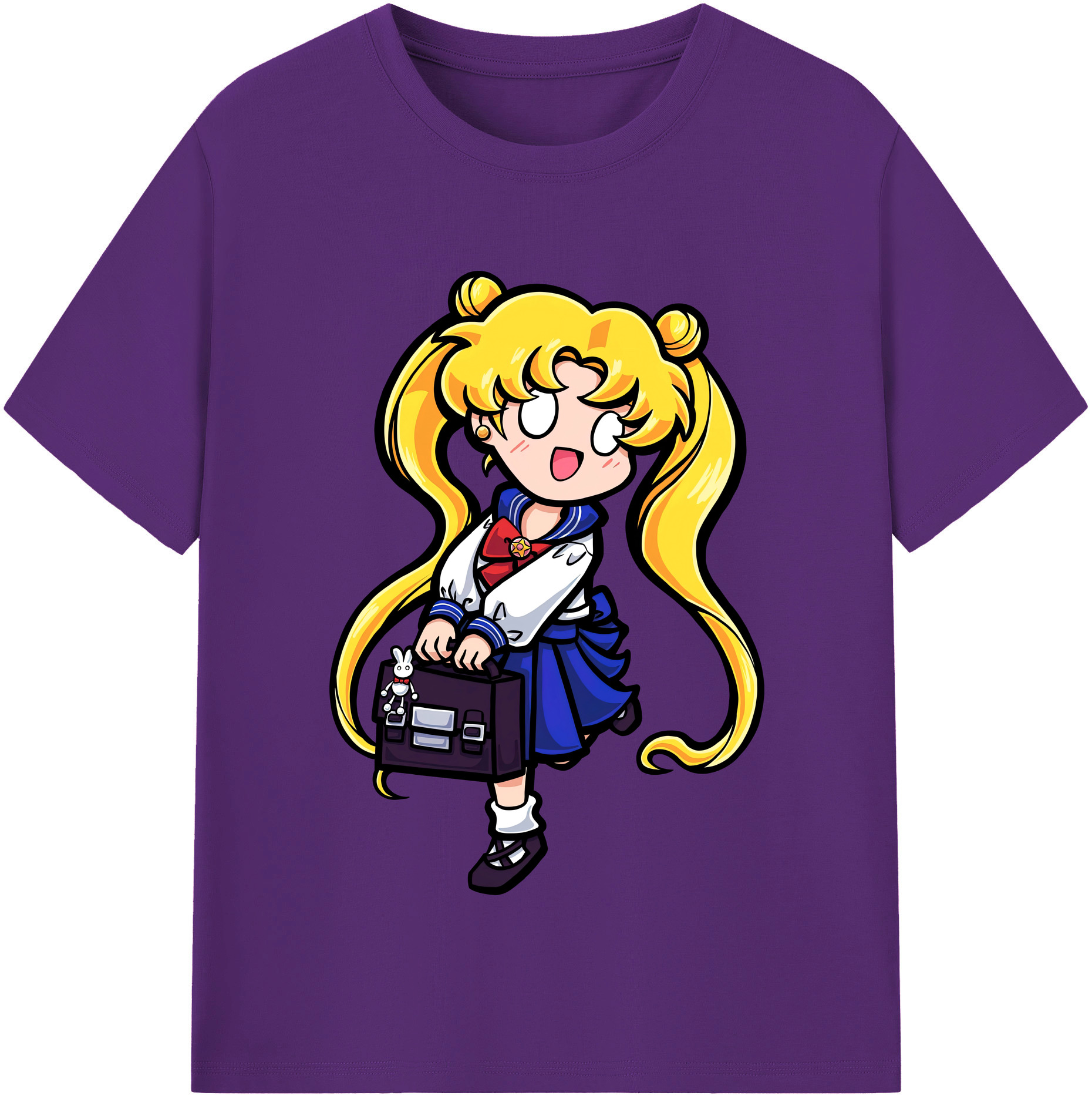 （画像用） 美少女戦士セーラームーン 愛野 美奈子 あいの みなこ Sailor Moon Aino Minako 綿100％半袖Tシャツ（フロントプリント）
