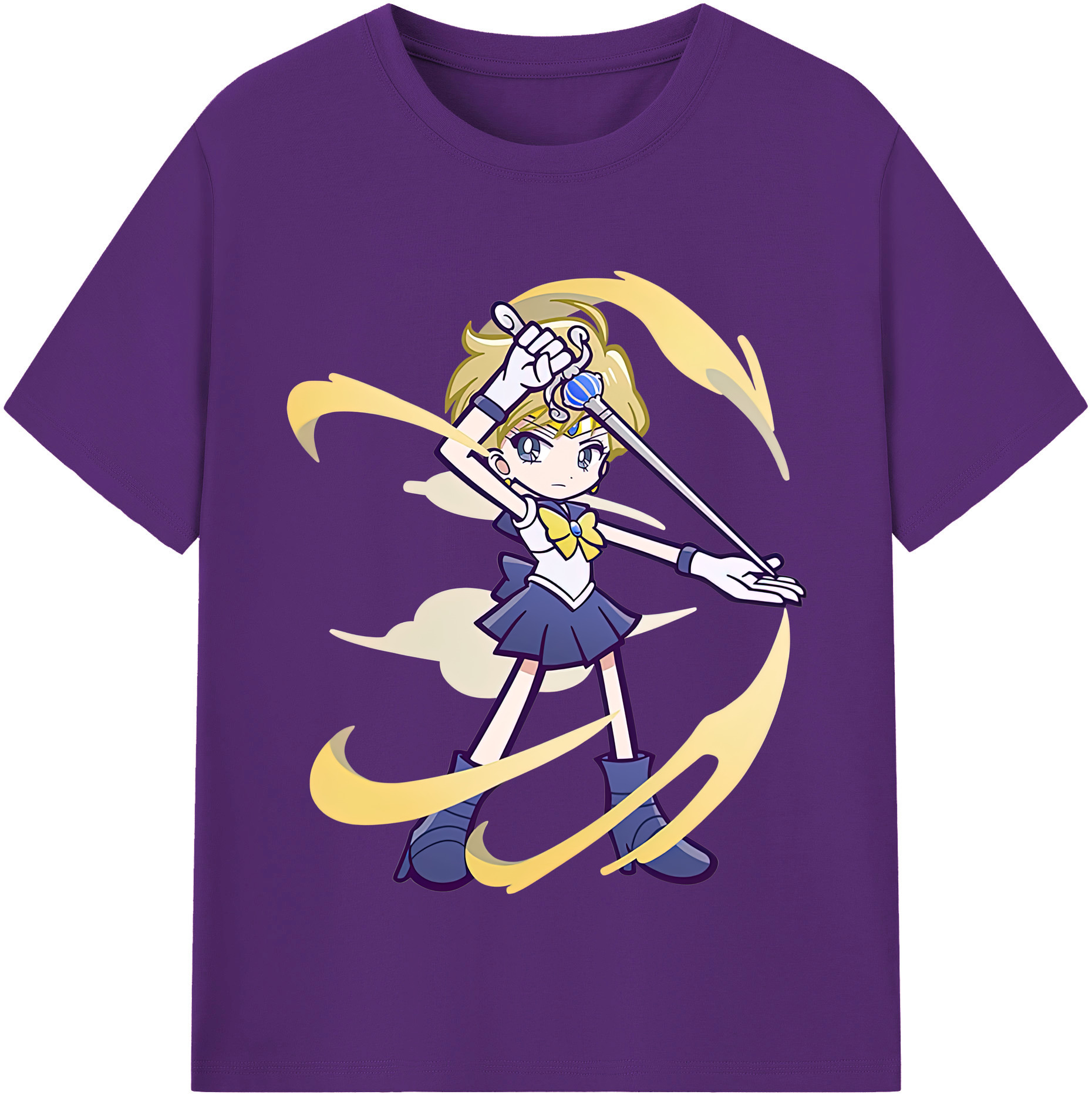 （画像用） 美少女戦士セーラームーン 天王はるか Sailor Moon Tenoh Haruka 綿100％半袖Tシャツ（フロントプリント）