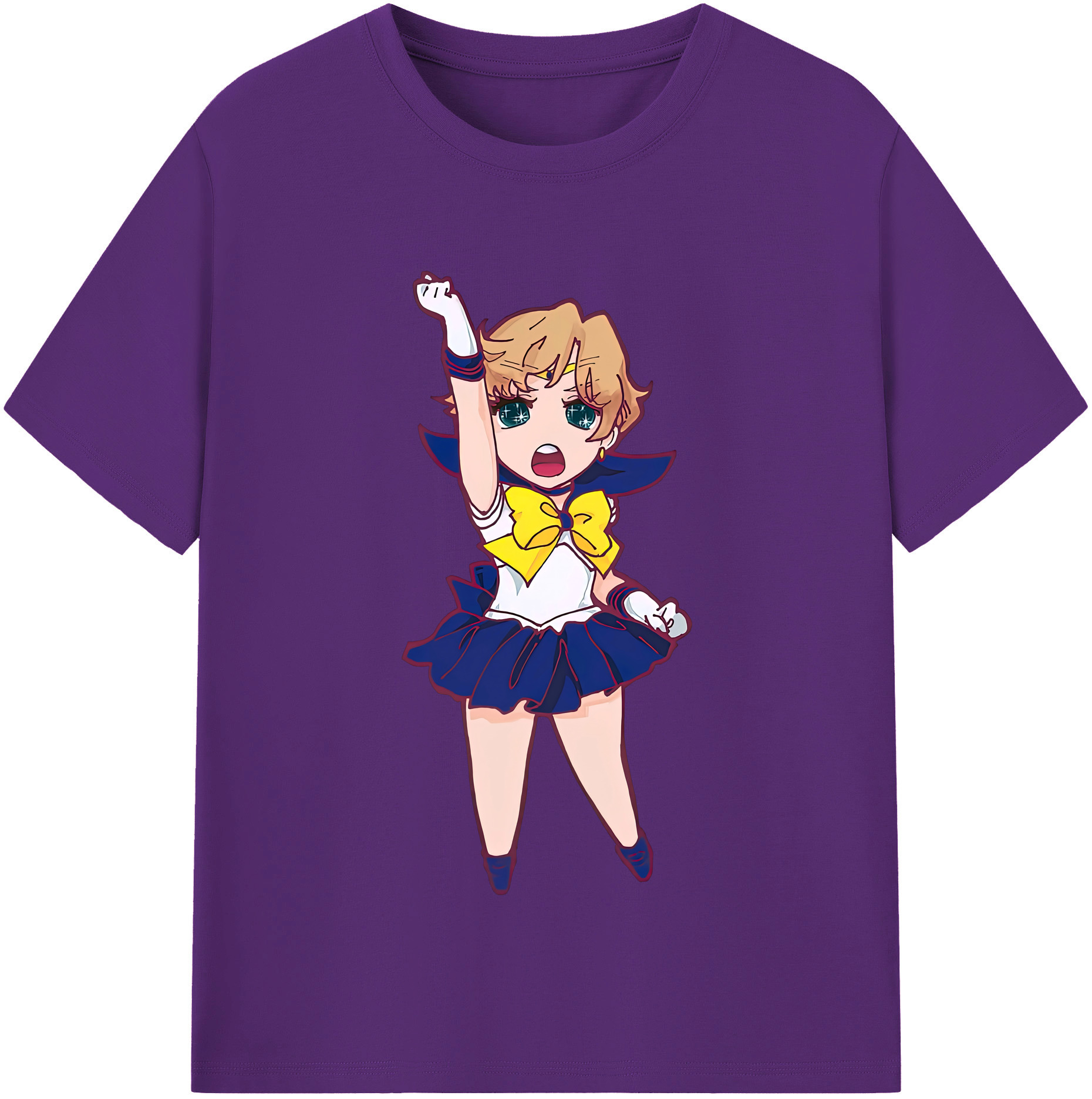 （画像用） 美少女戦士セーラームーン 天王はるか Sailor Moon Tenoh Haruka 綿100％半袖Tシャツ（フロントプリント）
