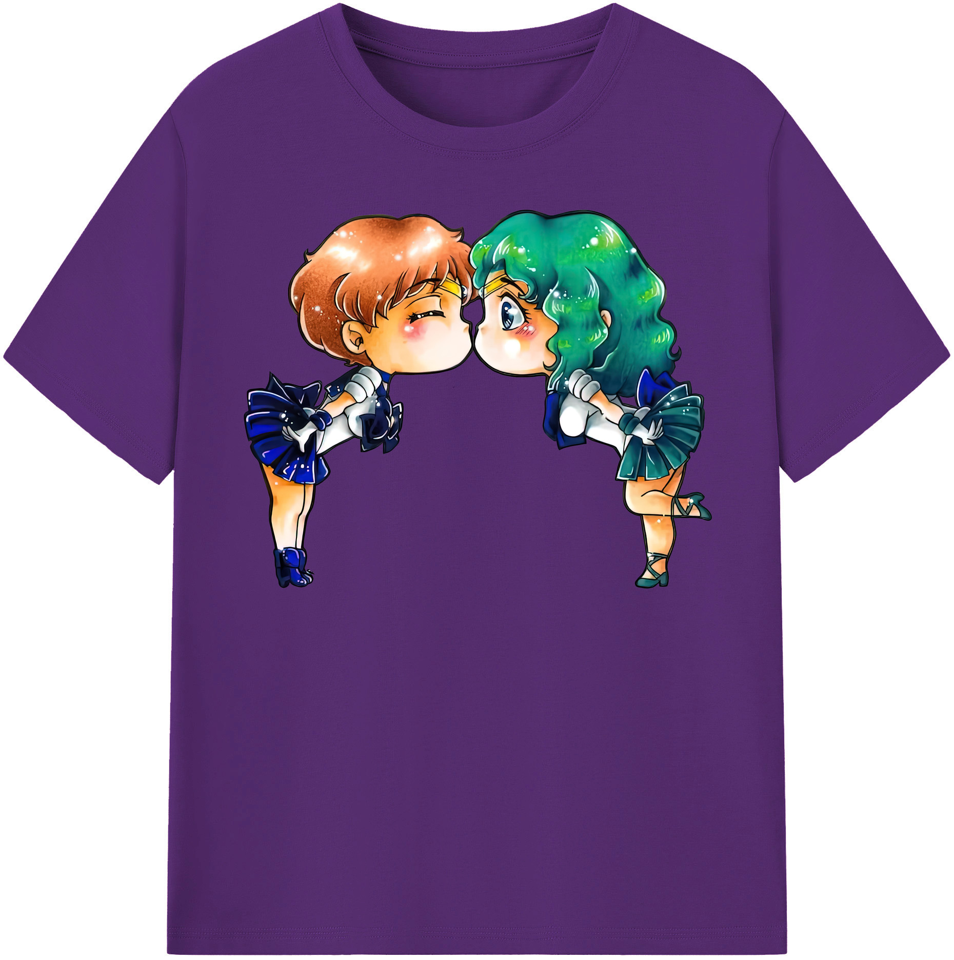 （画像用） 美少女戦士セーラームーン 天王はるか Sailor Moon Tenoh Haruka 綿100％半袖Tシャツ（フロントプリント）