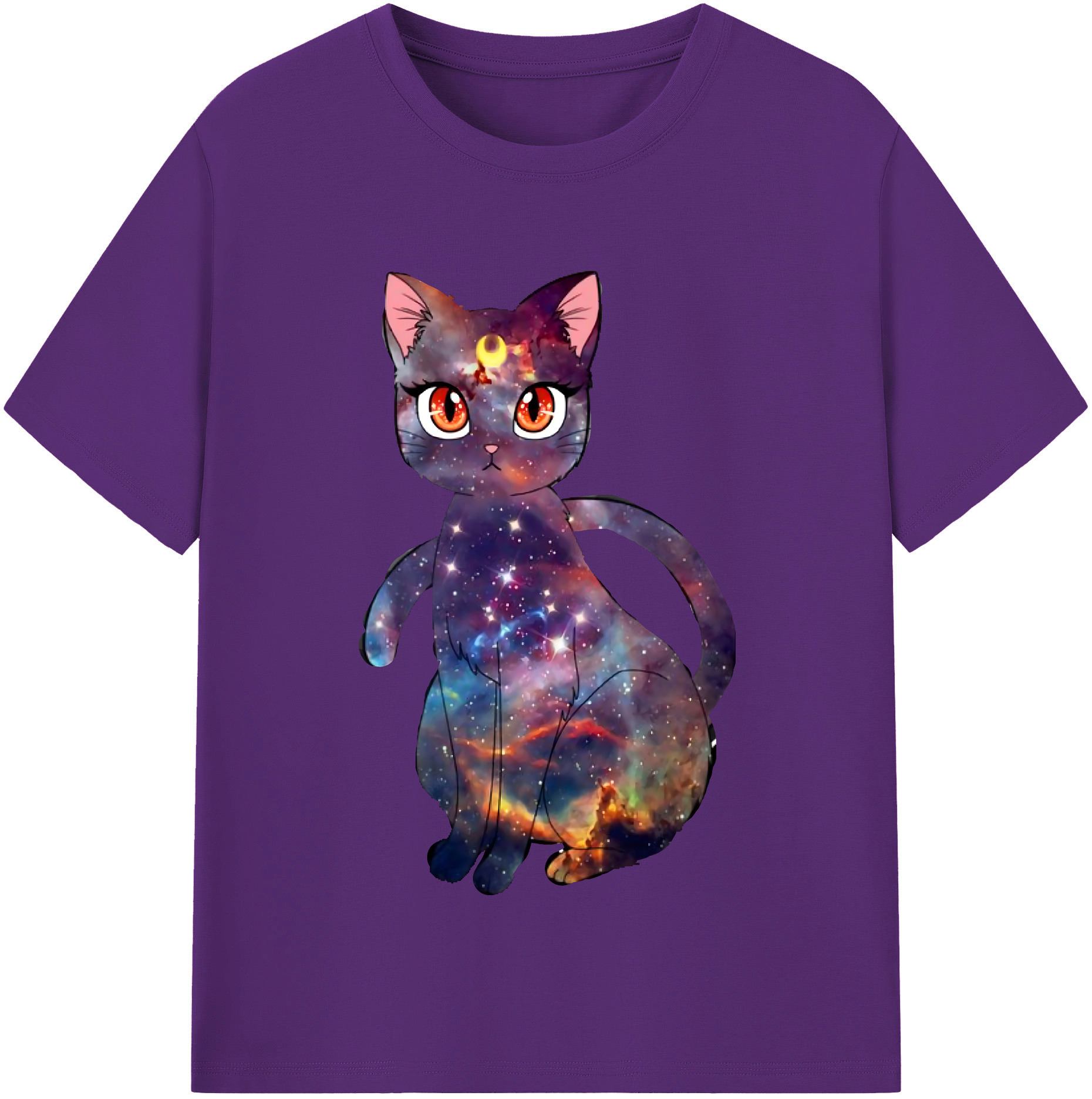 （画像用） 美少女戦士セーラームーン Sailor Moon 綿100％半袖Tシャツ（フロントプリント）