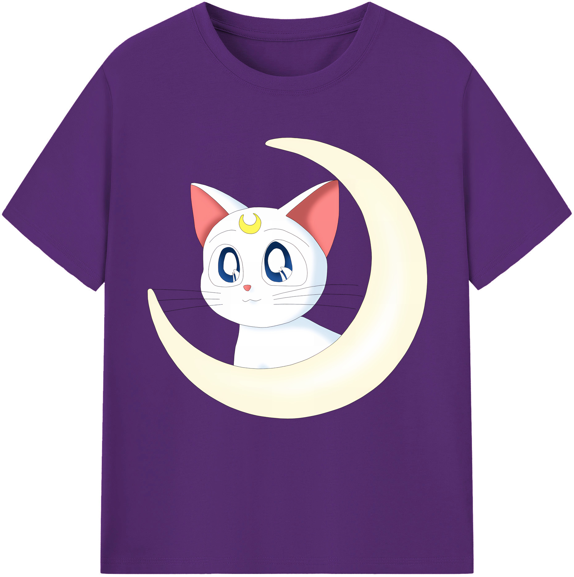 （画像用） 美少女戦士セーラームーン Sailor Moon 綿100％半袖Tシャツ（フロントプリント）