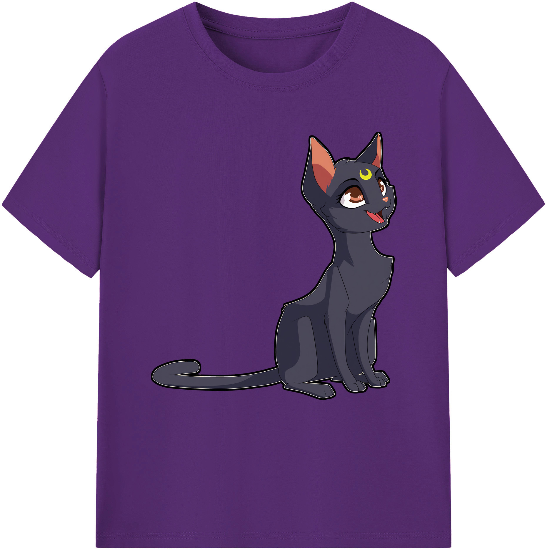 （画像用） 美少女戦士セーラームーン Sailor Moon 綿100％半袖Tシャツ（フロントプリント）