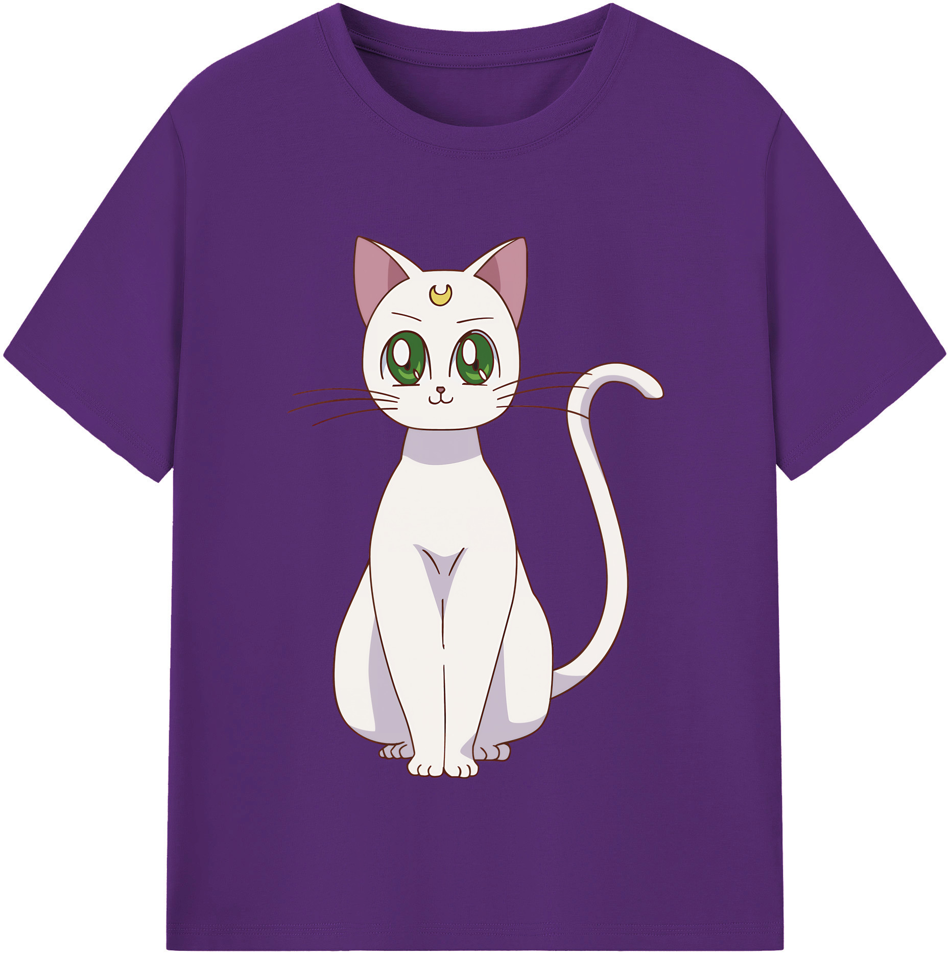 （画像用） 美少女戦士セーラームーン Sailor Moon 綿100％半袖Tシャツ（フロントプリント）