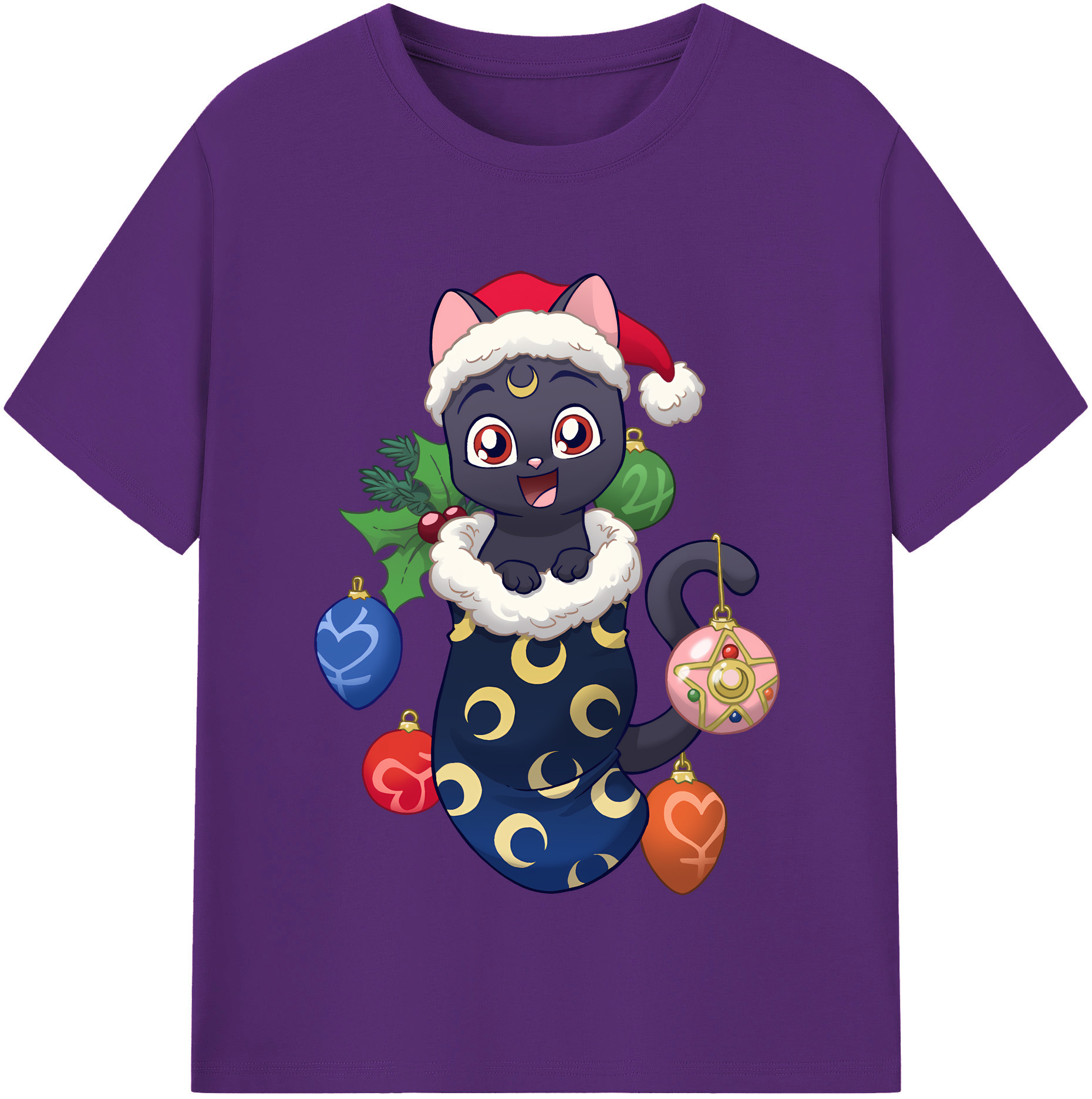 （画像用） 美少女戦士セーラームーン Sailor Moon 綿100％半袖Tシャツ（フロントプリント）
