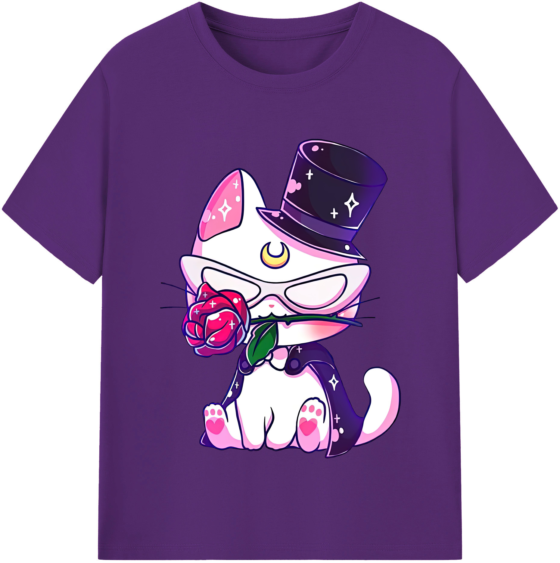 （画像用） 美少女戦士セーラームーン Sailor Moon 綿100％半袖Tシャツ（フロントプリント）