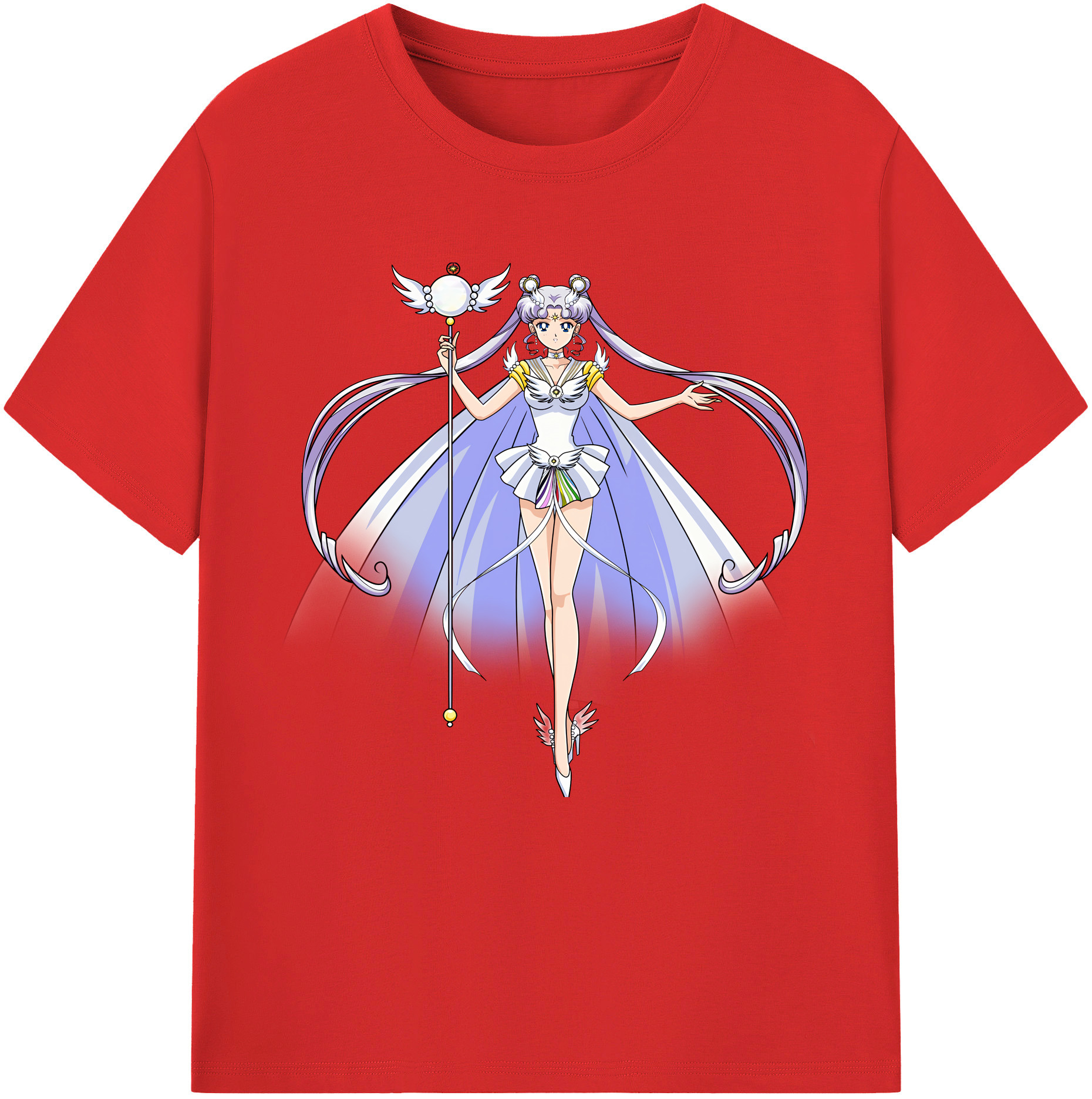 （画像用） 美少女戦士セーラームーン 月野 うさぎ つきの うさぎ Sailor Moon Tsukino Usagi 綿100％半袖Tシャツ（フロントプリント）
