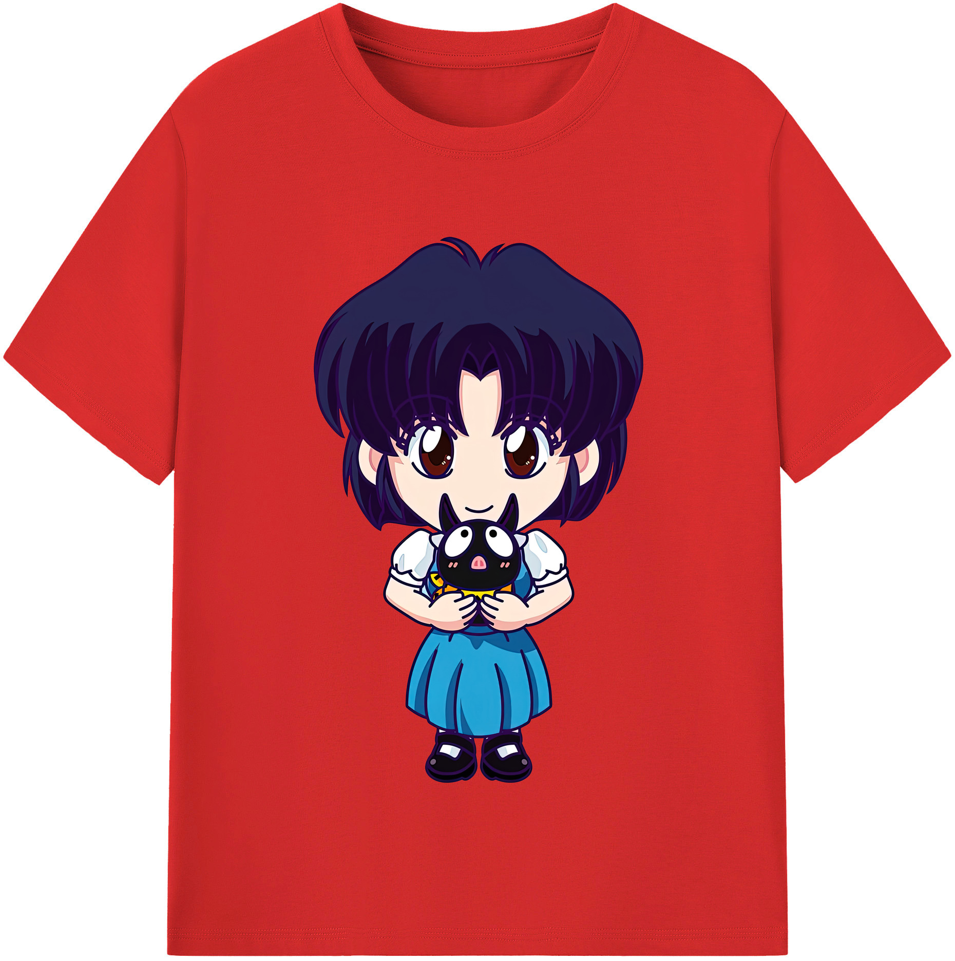 （画像用） 美少女戦士セーラームーン 水野 亜美 みずの あみ Sailor Moon Mizuno Ami 綿100％半袖Tシャツ（フロントプリント）