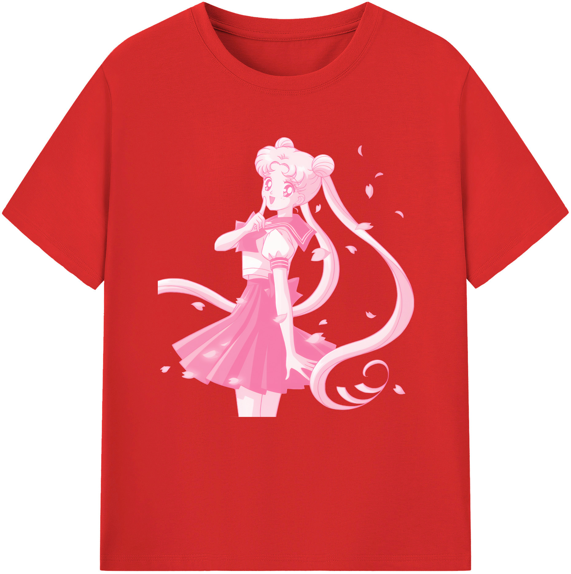 （画像用） 美少女戦士セーラームーン 愛野 美奈子 あいの みなこ Sailor Moon Aino Minako 綿100％半袖Tシャツ（フロントプリント）