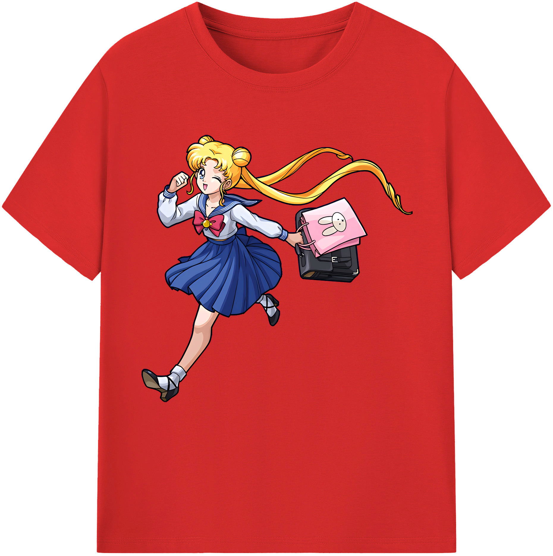 （画像用） 美少女戦士セーラームーン 愛野 美奈子 あいの みなこ Sailor Moon Aino Minako 綿100％半袖Tシャツ（フロントプリント）