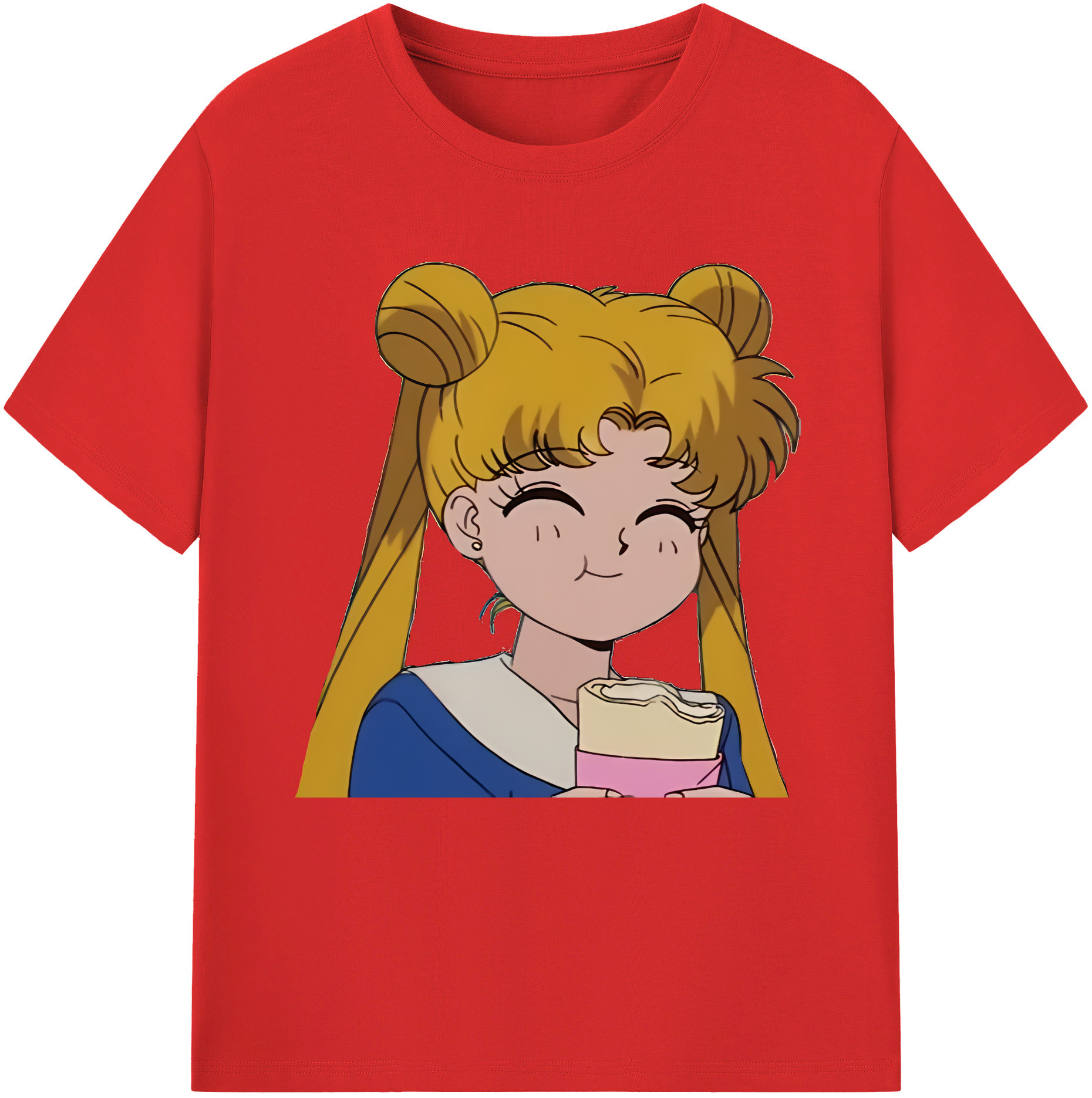 （画像用） 美少女戦士セーラームーン 愛野 美奈子 あいの みなこ Sailor Moon Aino Minako 綿100％半袖Tシャツ（フロントプリント）