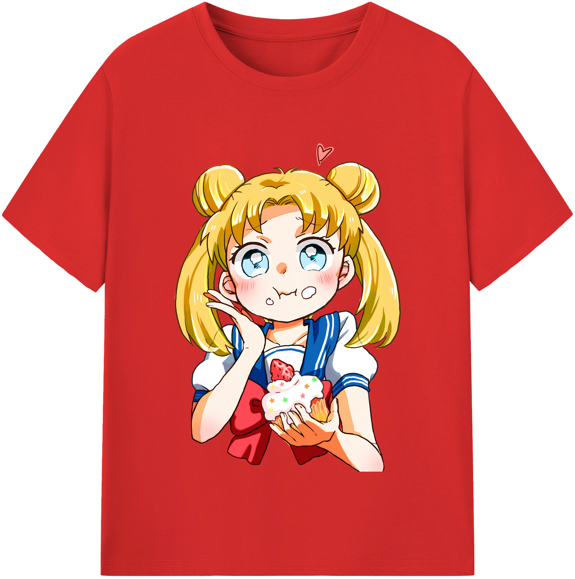 （画像用） 美少女戦士セーラームーン 愛野 美奈子 あいの みなこ Sailor Moon Aino Minako 綿100％半袖Tシャツ（フロントプリント）